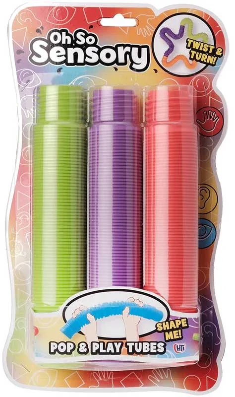 Giant Oh So Sensory Pop And Play Tubes 3 Pack