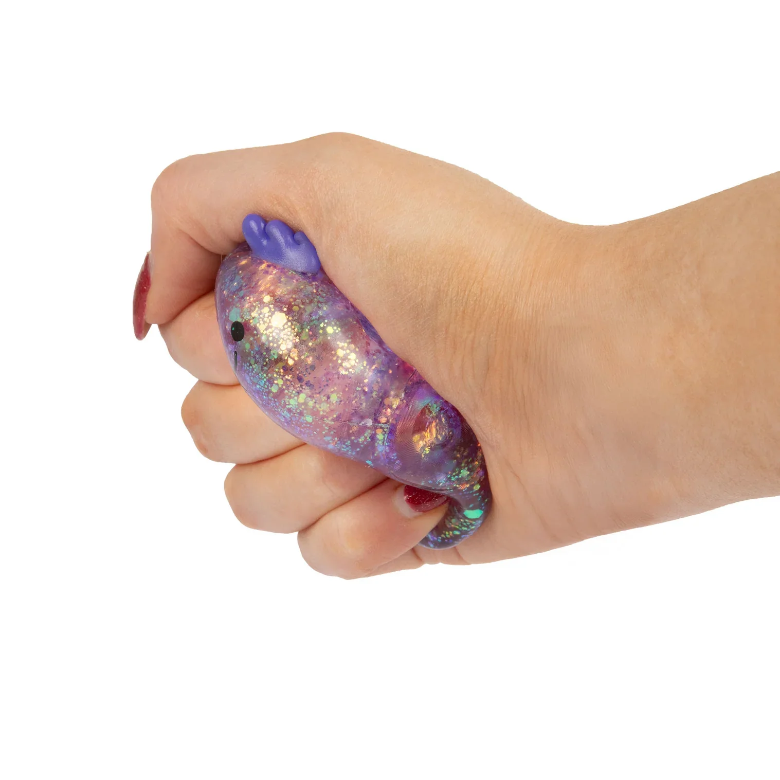 Scrunchems Glitter AXOLOTLS squishy toys small fidgets