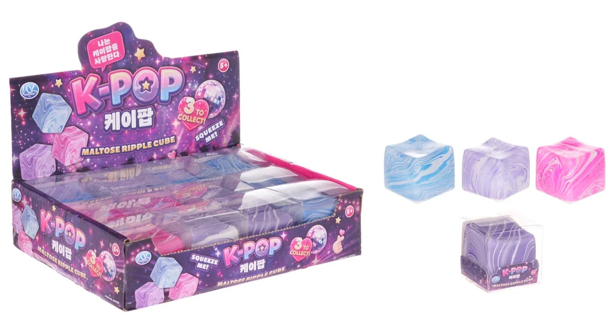 K-Pop Sugar Maltose Ripple Cube 5.5cm