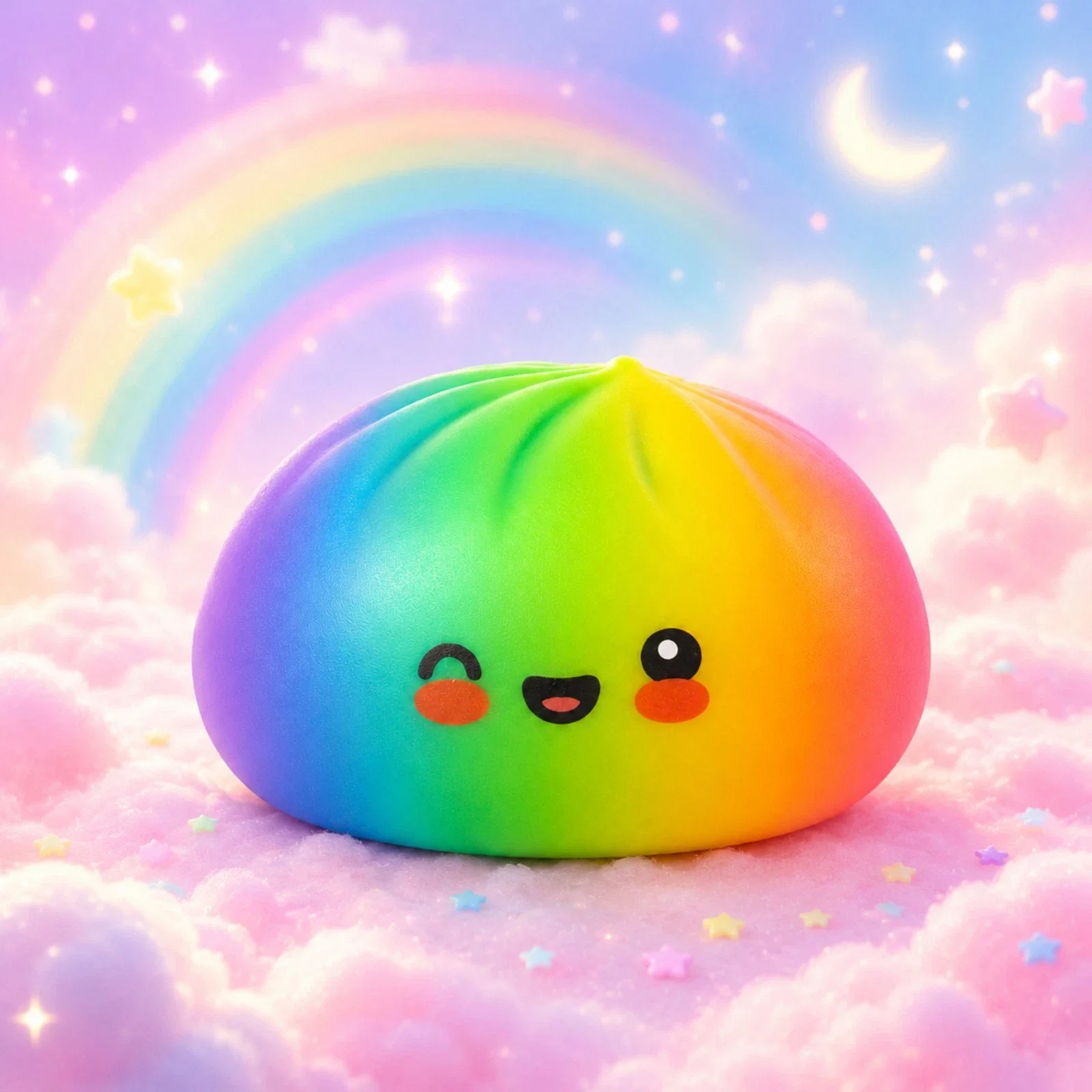 RMS Viral Squishy Rainbow Dumpling TikTok Viral Trend Dumpling RMS Shimmering Starlight Dumpling