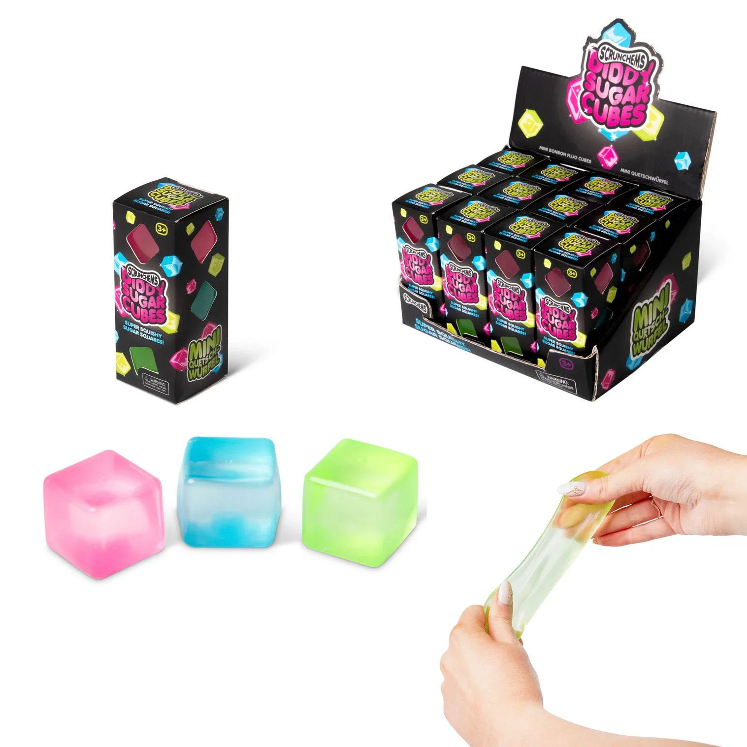 SCRUNCHEMS MINI SUGAR CUBES - 3PK