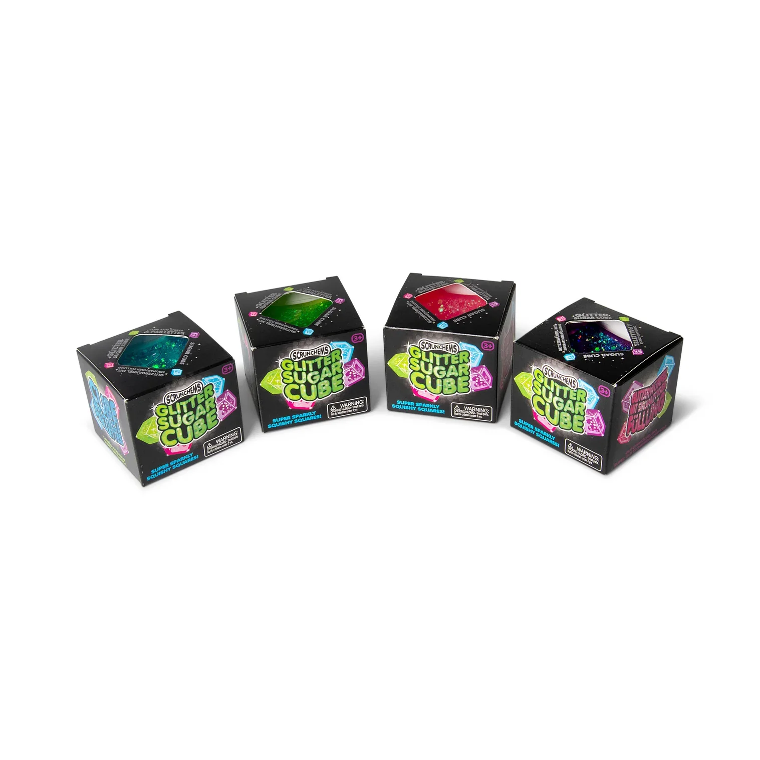 scrunchems glitter cube NeeDoh Nice Cube Glitter Sensory cube