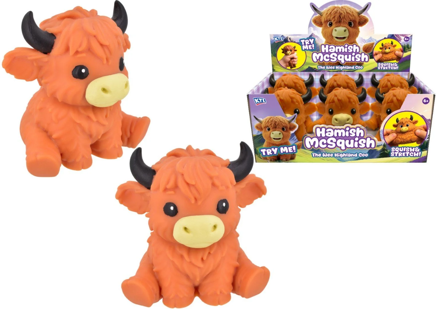 Large Squishy Highland Cow 15cm