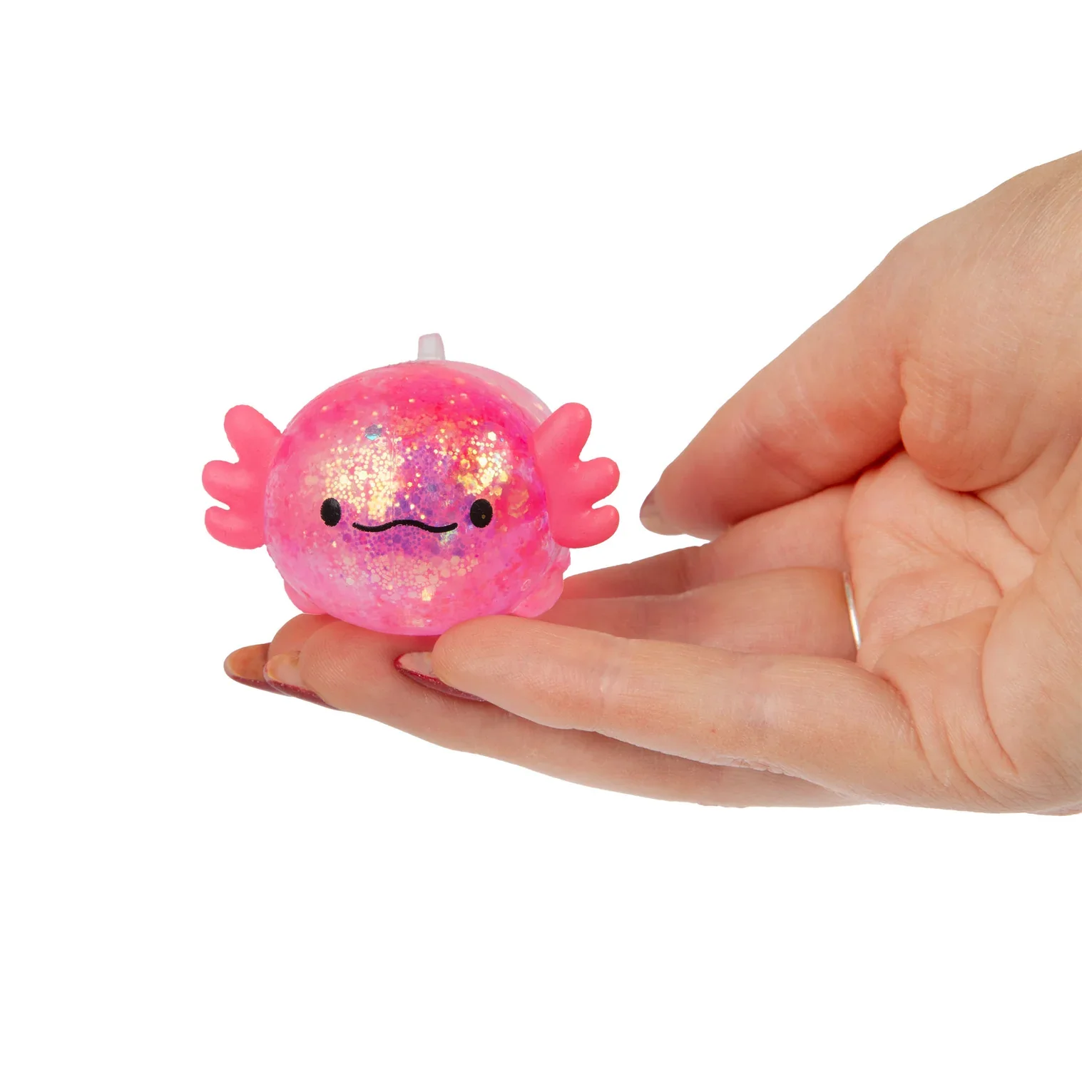 Scrunchems Glitter AXOLOTLS squishy toys small fidgets
