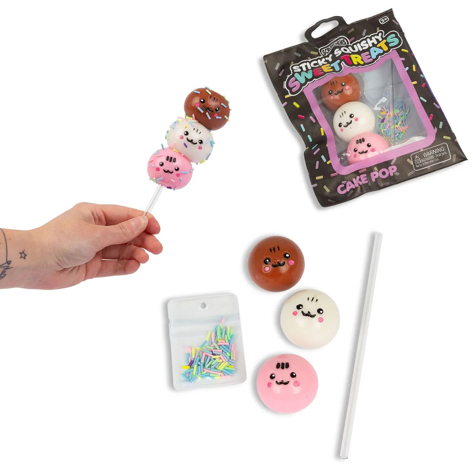Scrunchems Taba Style Squishy Sticky Cake Pops Squishy Fun Kids Squishy