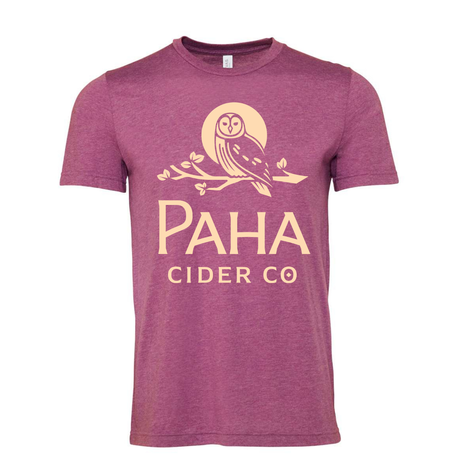 Magenta heather tee front.png
