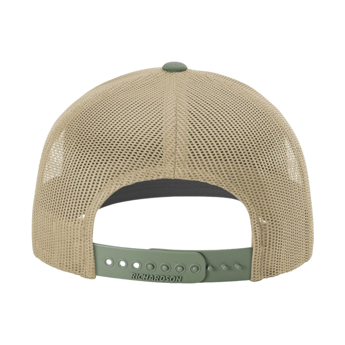 Trucker hat khaki loden  back.png