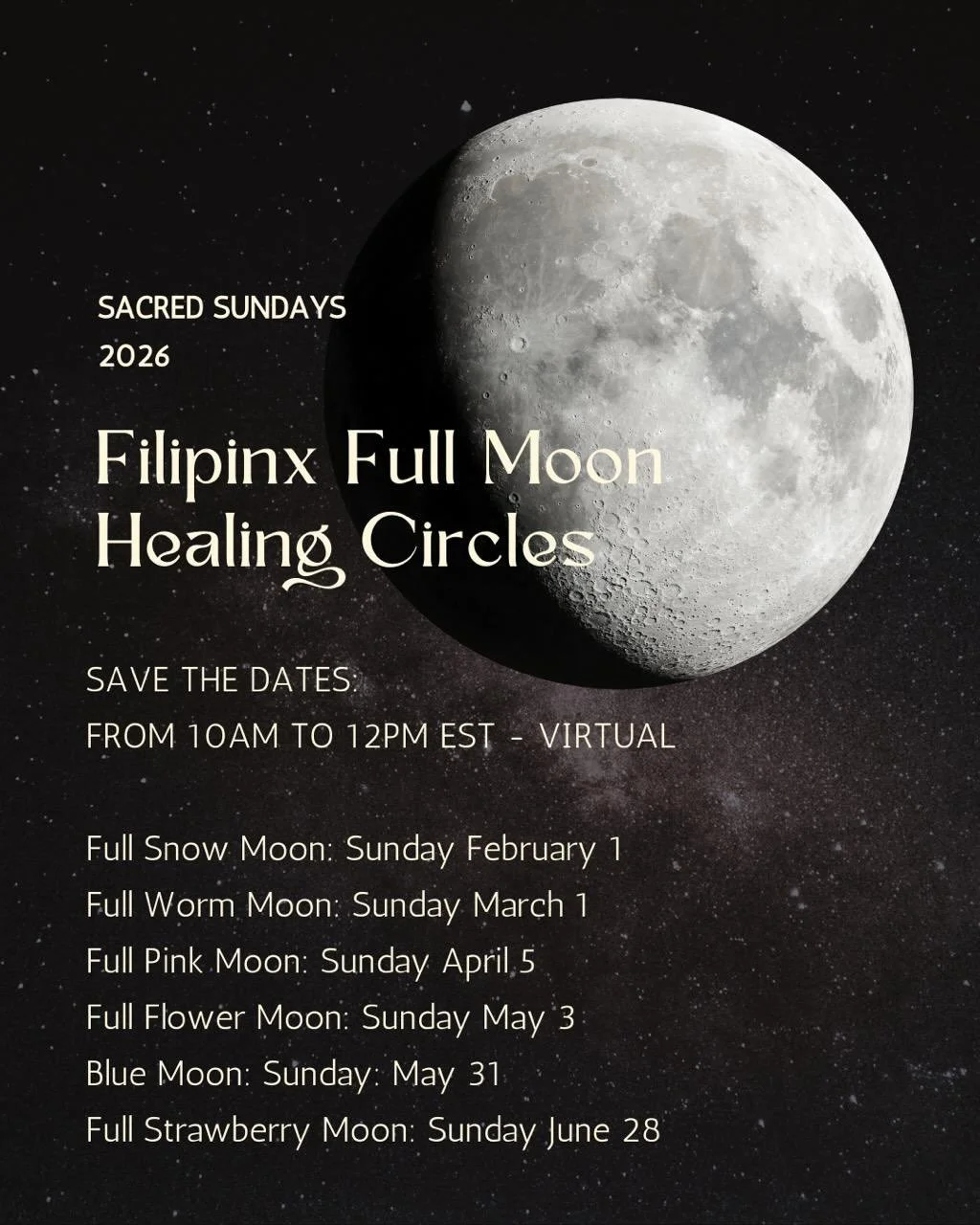 Sacred Sundays: Filipinx Full Moon Healing Circles