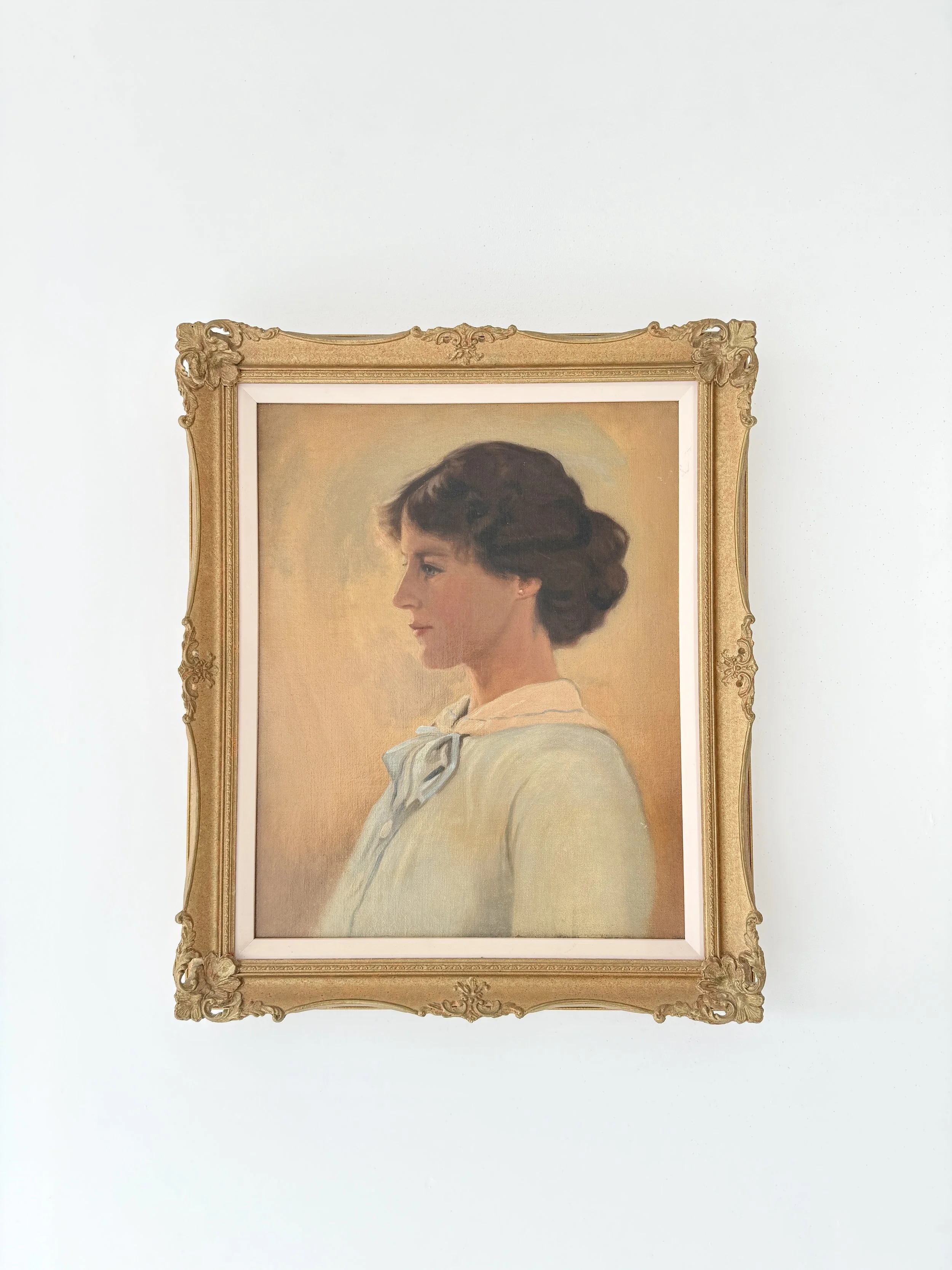 English School Portrait of a Lady in Profile, circa 20th Century