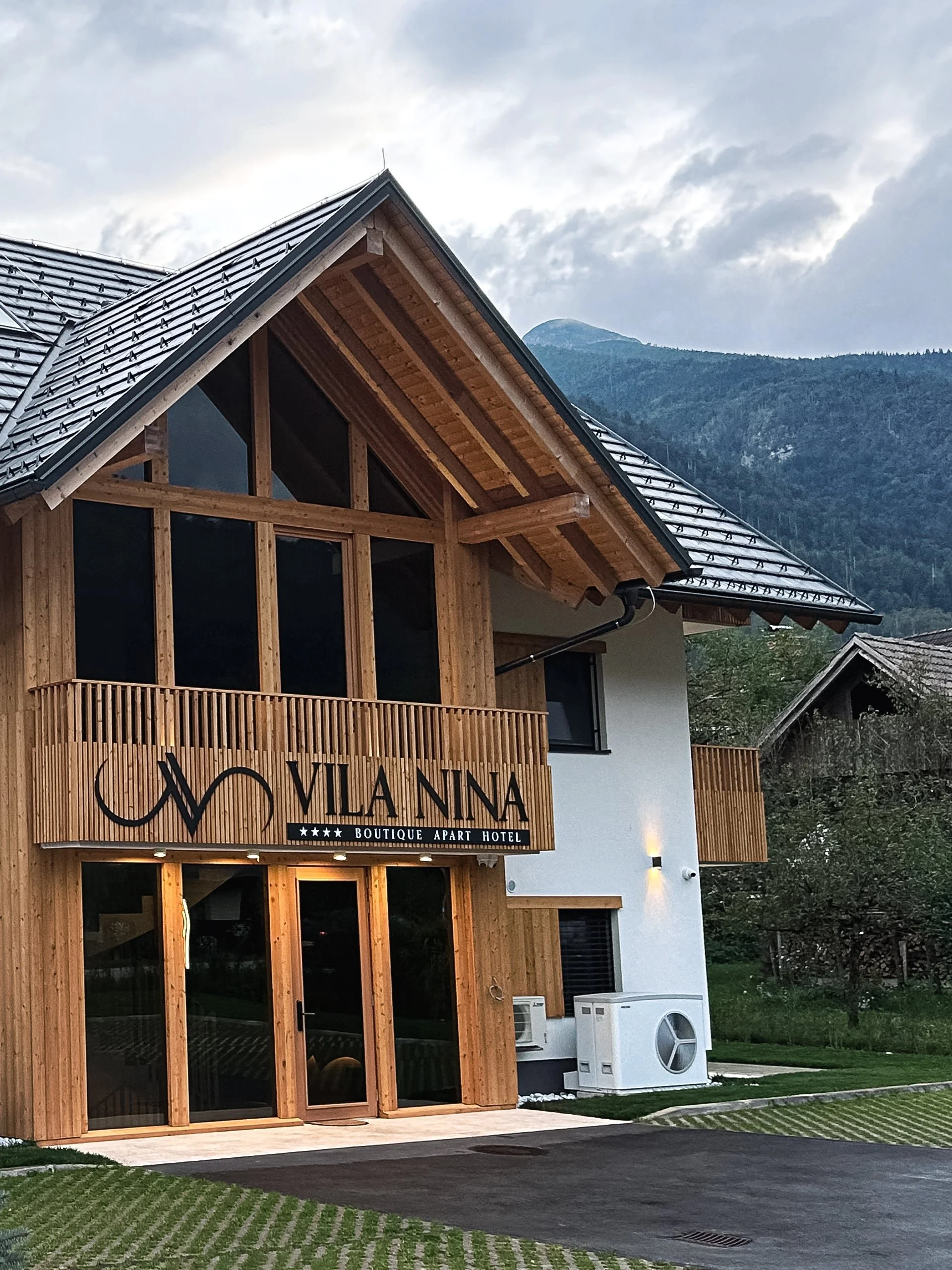 Vila Nina Boutique Apart Hotel in Bohinj offering stylish holiday apartments in Slovenia Alps