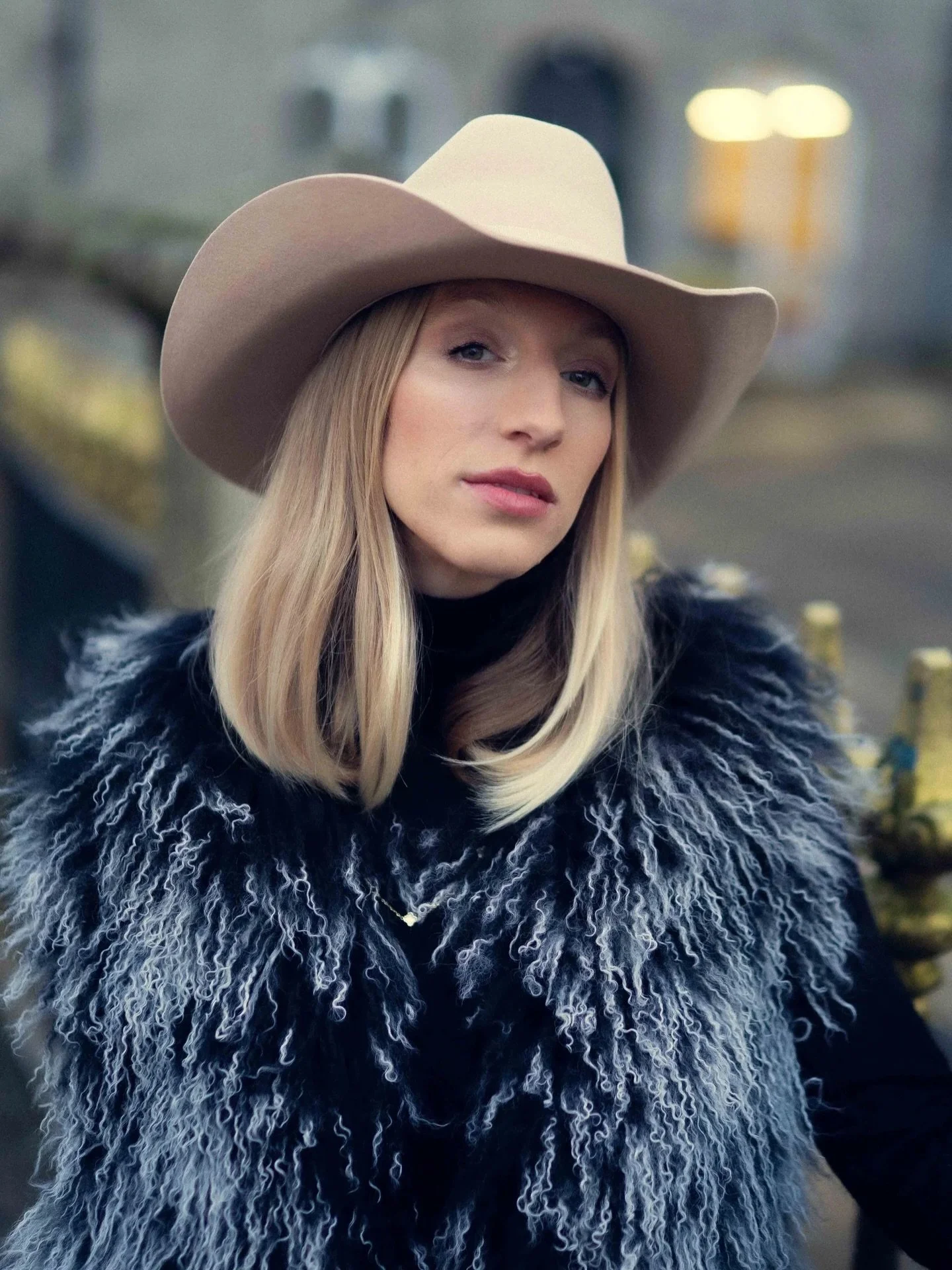 I&rsquo;m just a girl wearing her Cowboy Hat and Mongolian Fur Gilet around Penzance, Cornwall 📍

Products tagged to shop 🤎

#shadedthelabel #cowboystyle #cowboylife #cowgirl #cowboyhat