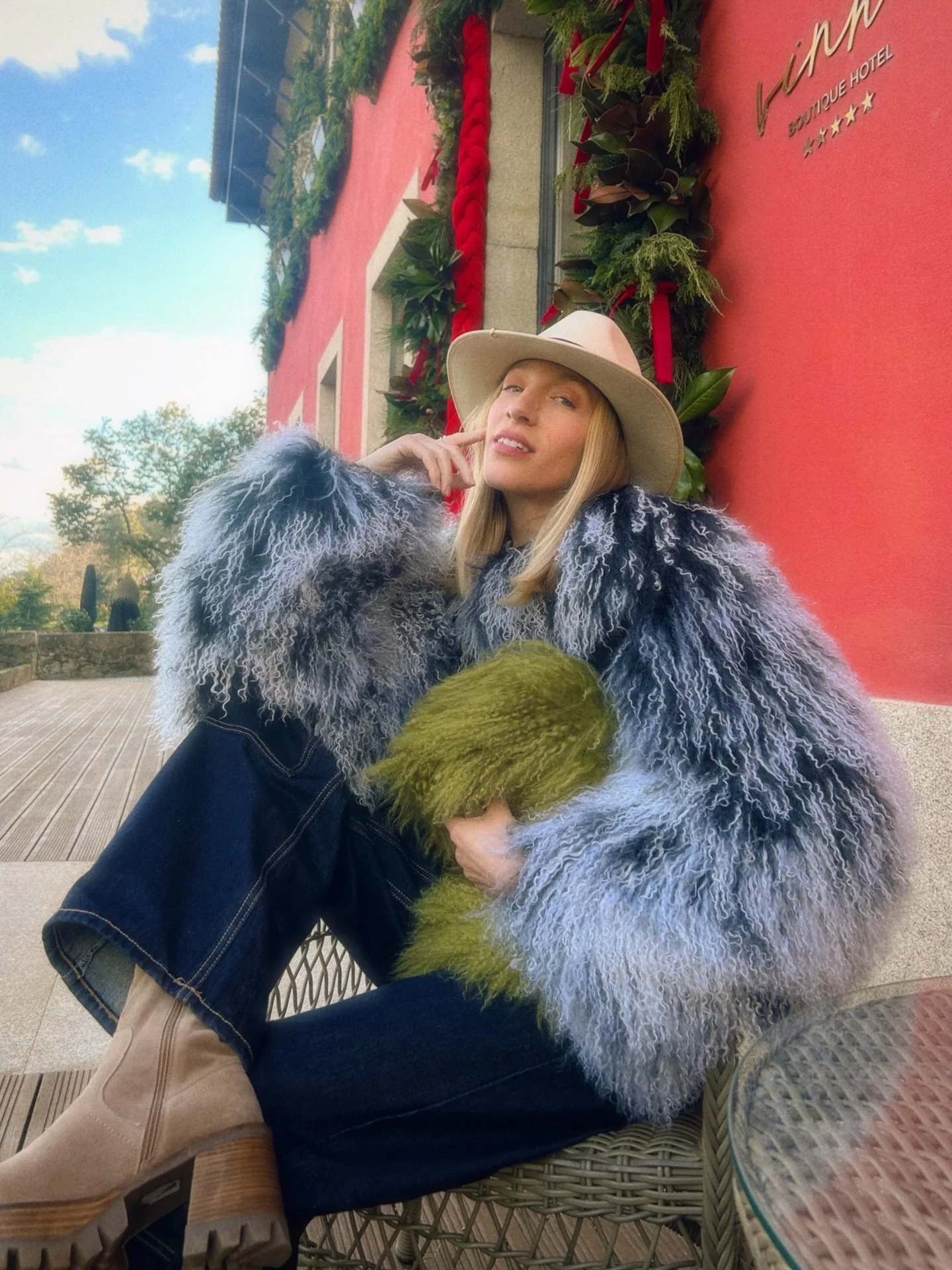 There&rsquo;s no better occasion than wearing my Lamorna and Treen Mongolian Furs and Herra Fedora to get proposed to!! Thank god I&rsquo;m always over dressing! 💅💍

#shadedthelabel #fedorahat #fedorastyle #hatstyling #hatfashion