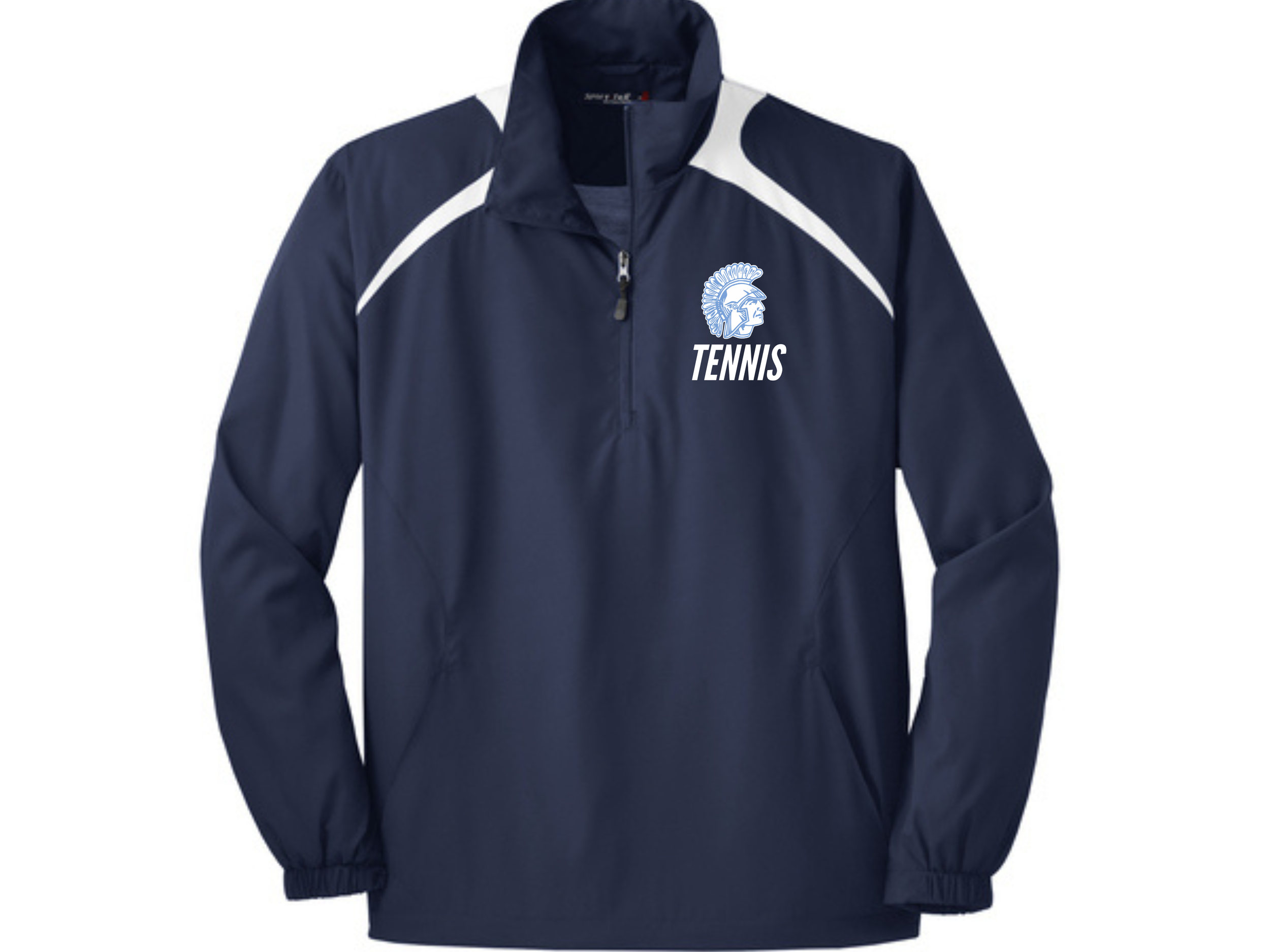 Lake Forest Tennis: LF Spartan Tennis Sport Tek Half Zip Wind Shirt
