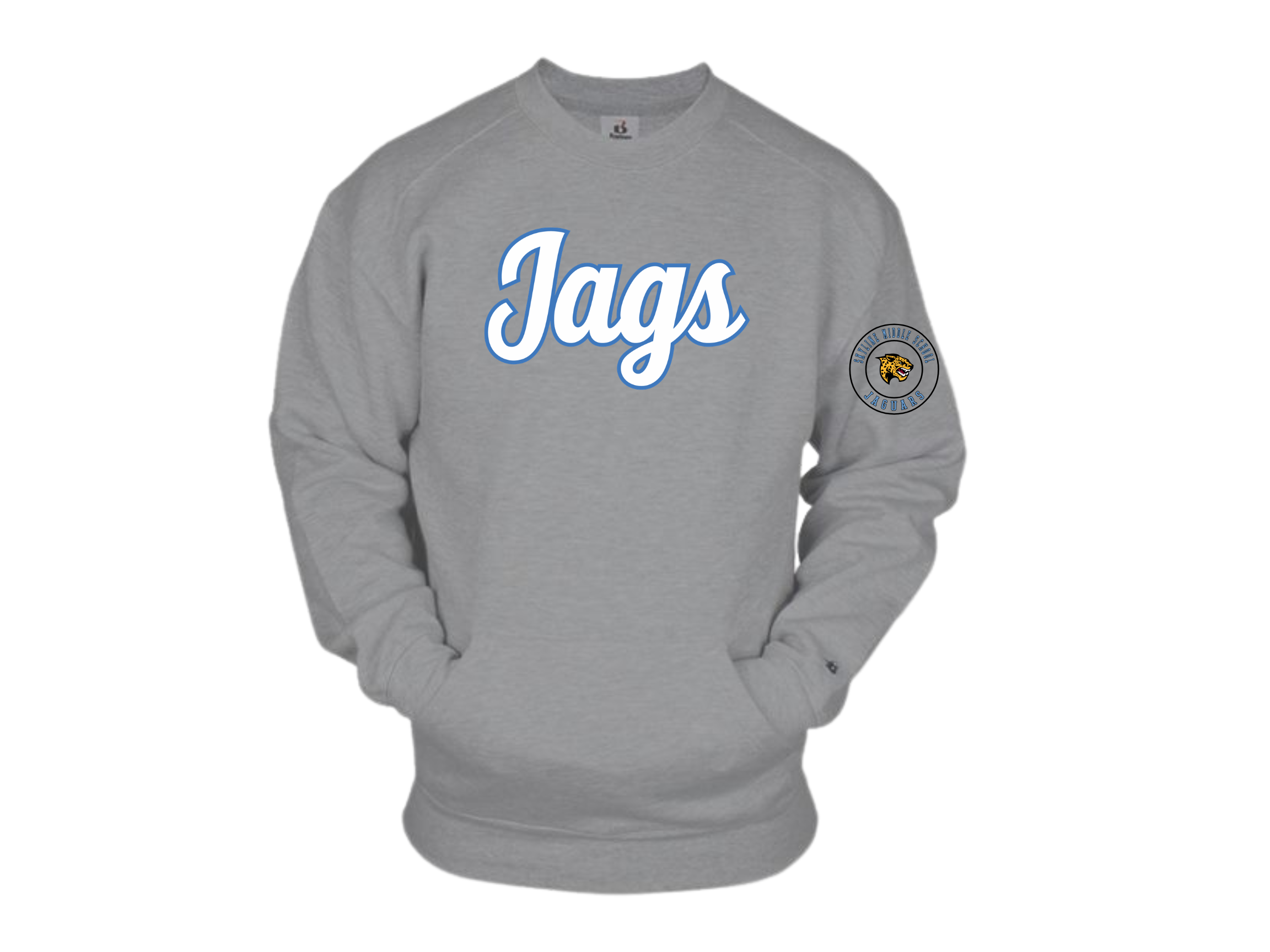 Skyline MS: Skyline JAGS Badger Pocket Crewneck Sweatshirt