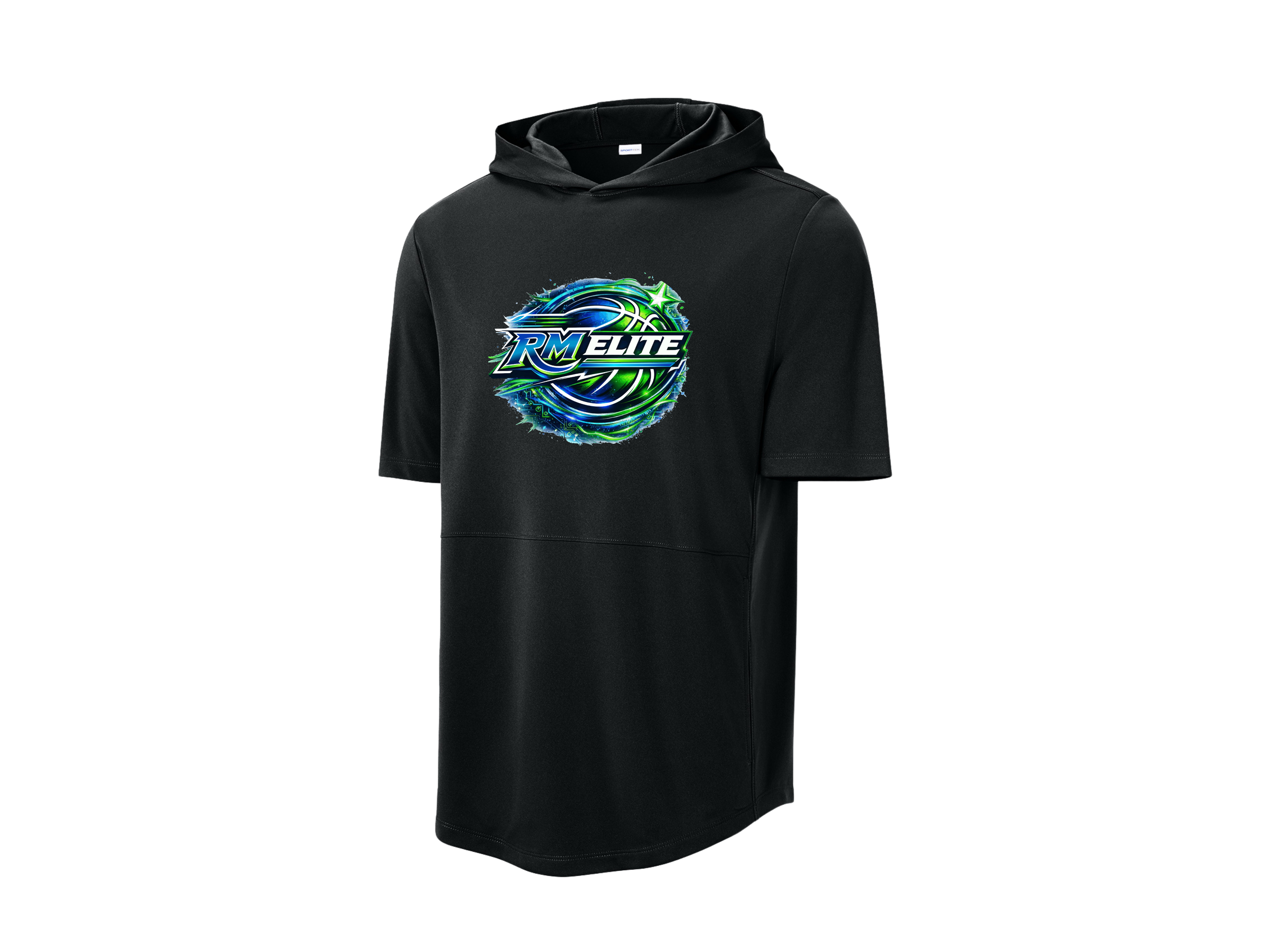 Role Model Elite: Black Sport-Tek Club Short Sleeve Hoodie