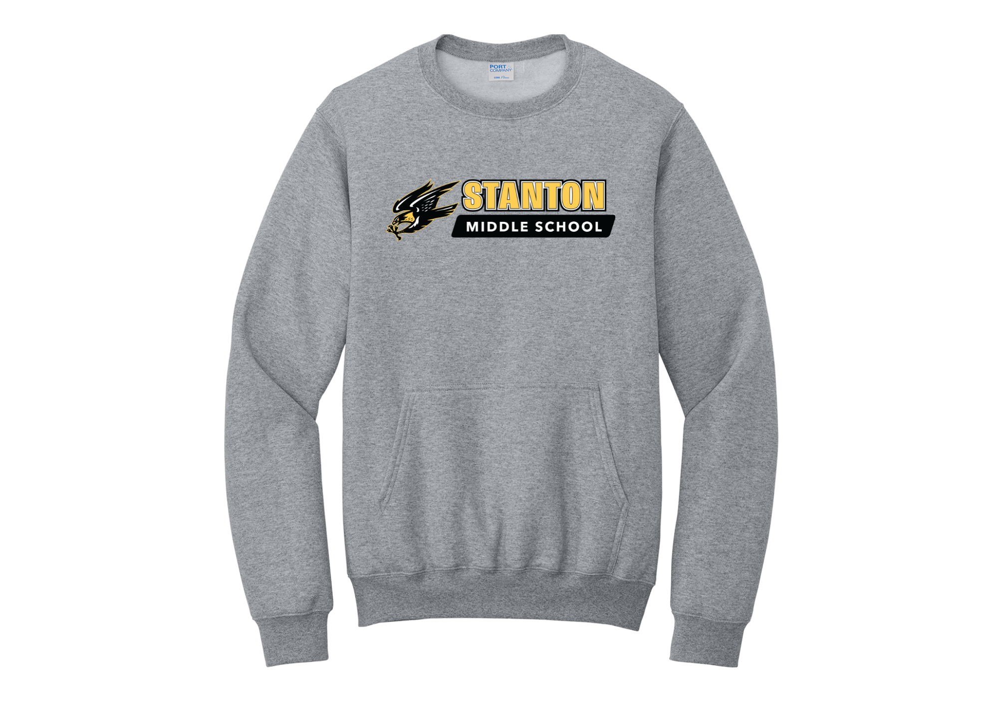 Stanton MS: Stanton MS Port & Co Core Fleece Crewneck Pocket Sweatshirt