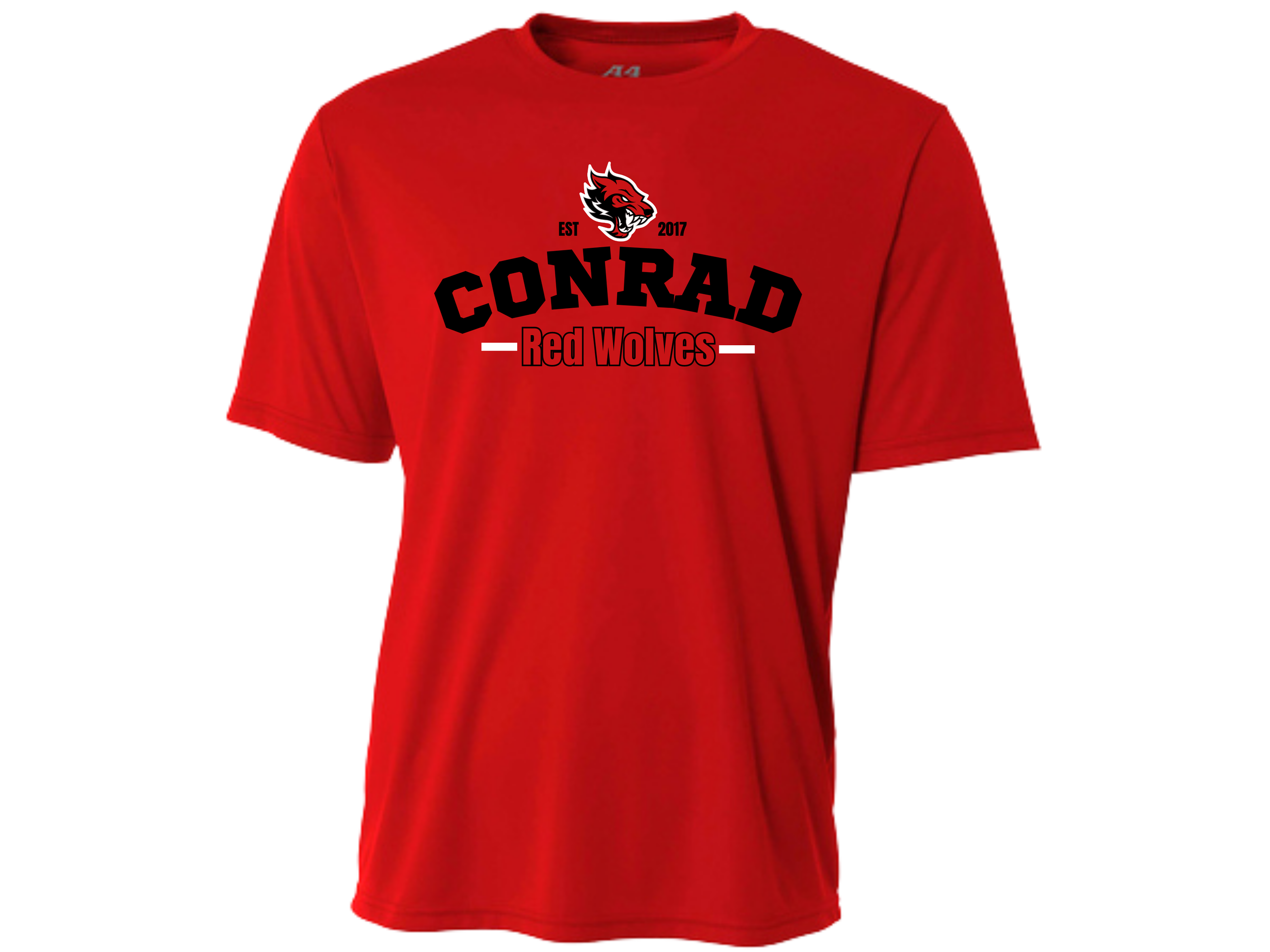 Conrad: Red Wolves A4 Cooling Performance Short Sleeve Tee