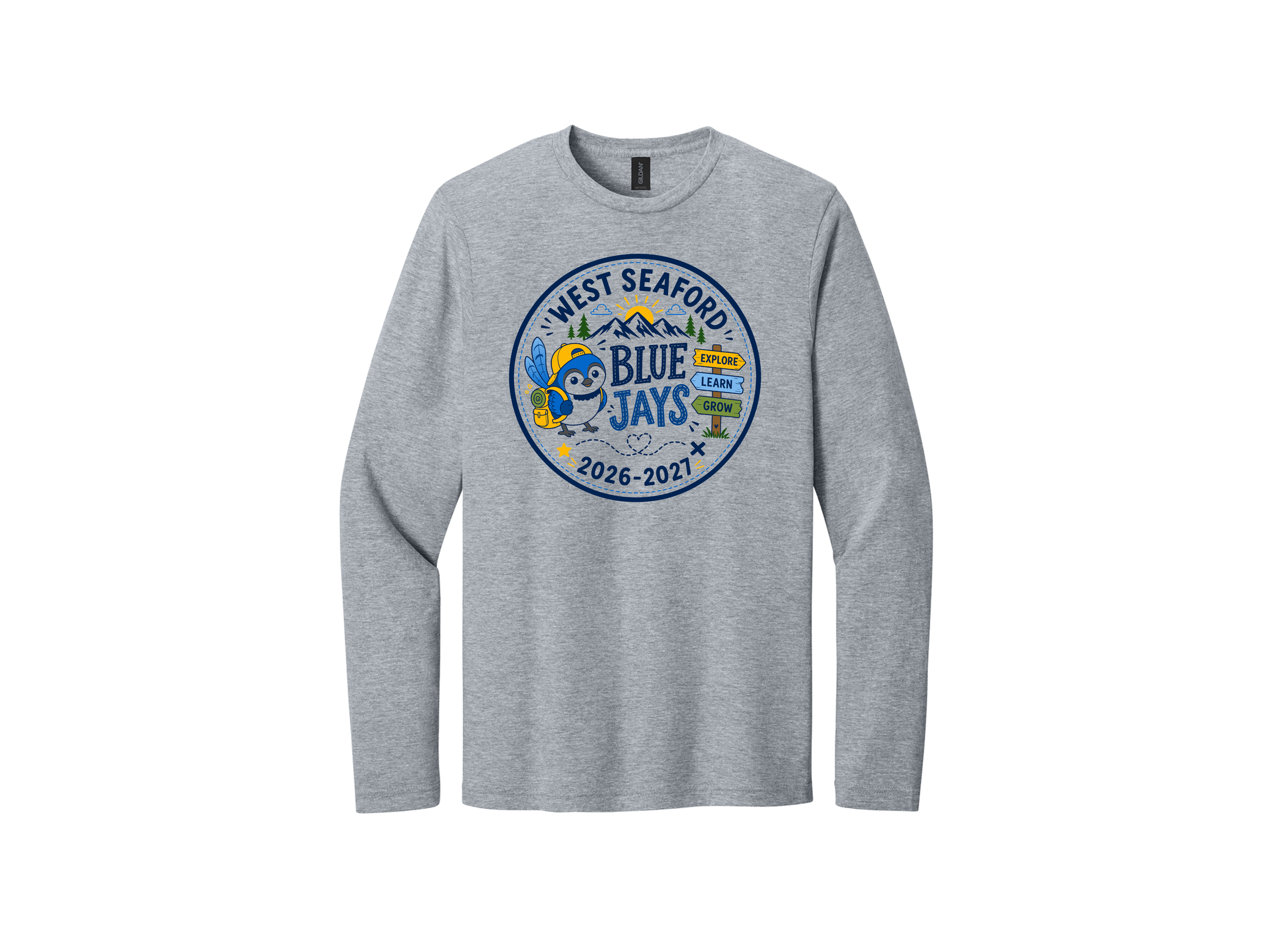 West Seaford: Blue Jays Gildan Softstyle Long Sleeve T-Shirt