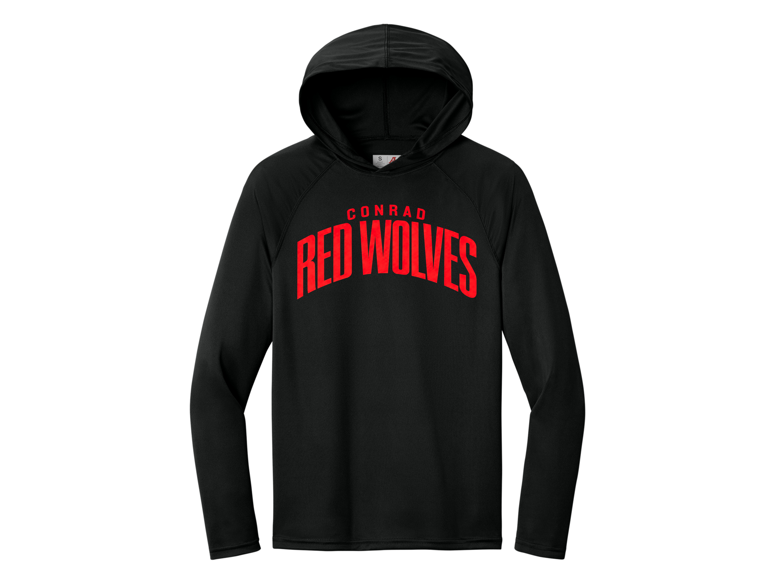 Conrad: Conrad Red Wolves A4 Cooling Performance Long Sleeve Hooded Tee
