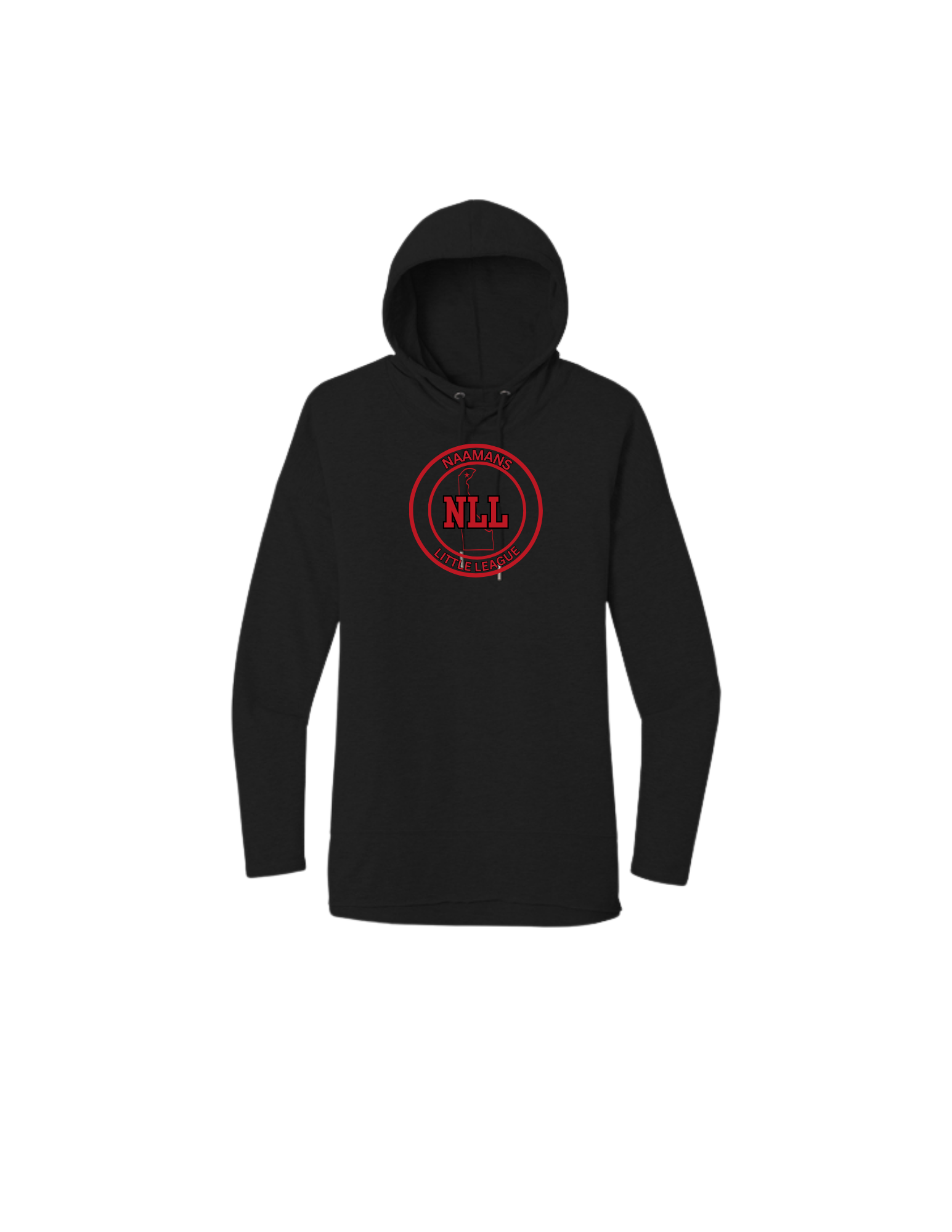 Naamans: District Women’s Featherweight French Terry Hoodie - Black