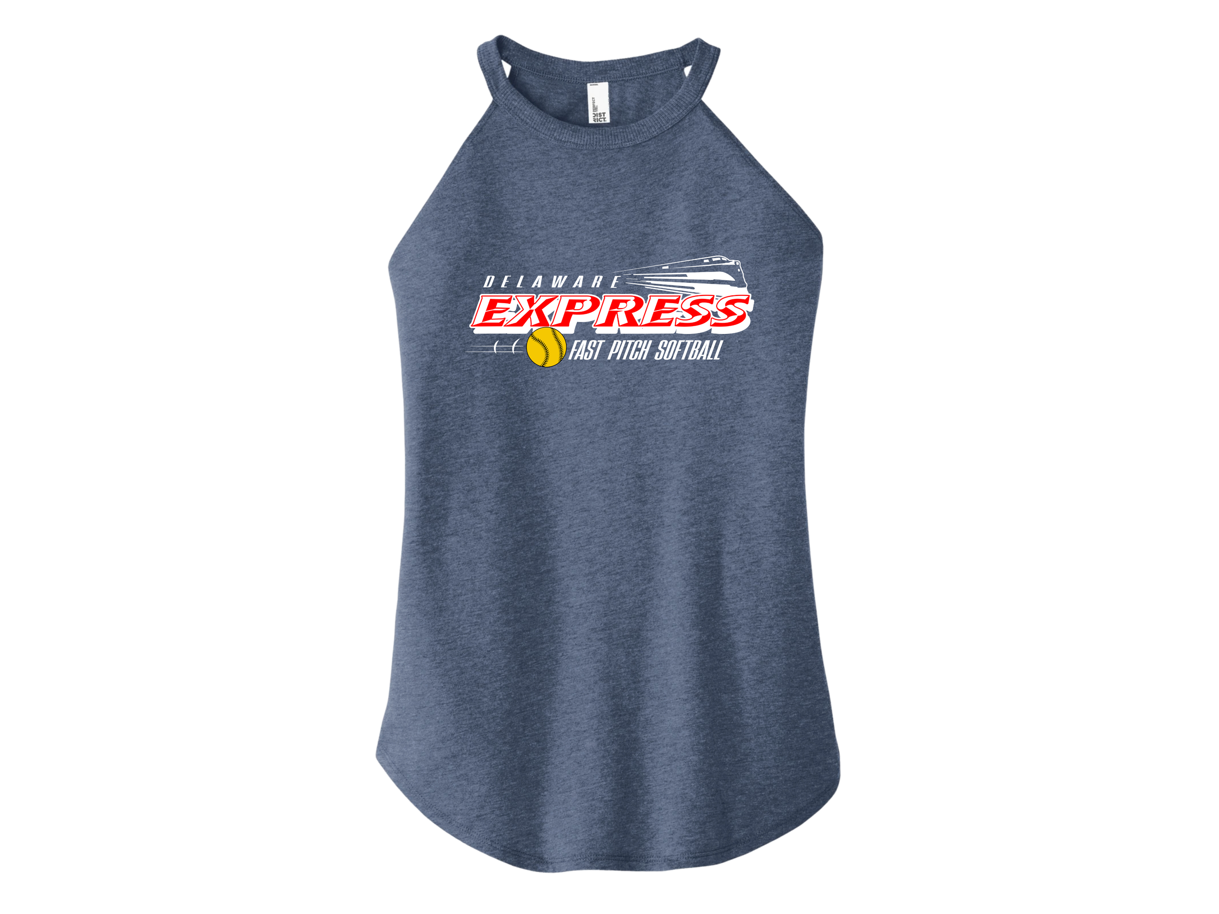 Delaware Express: DE Train RWB District Women’s Perfect Tri Rocker Tank