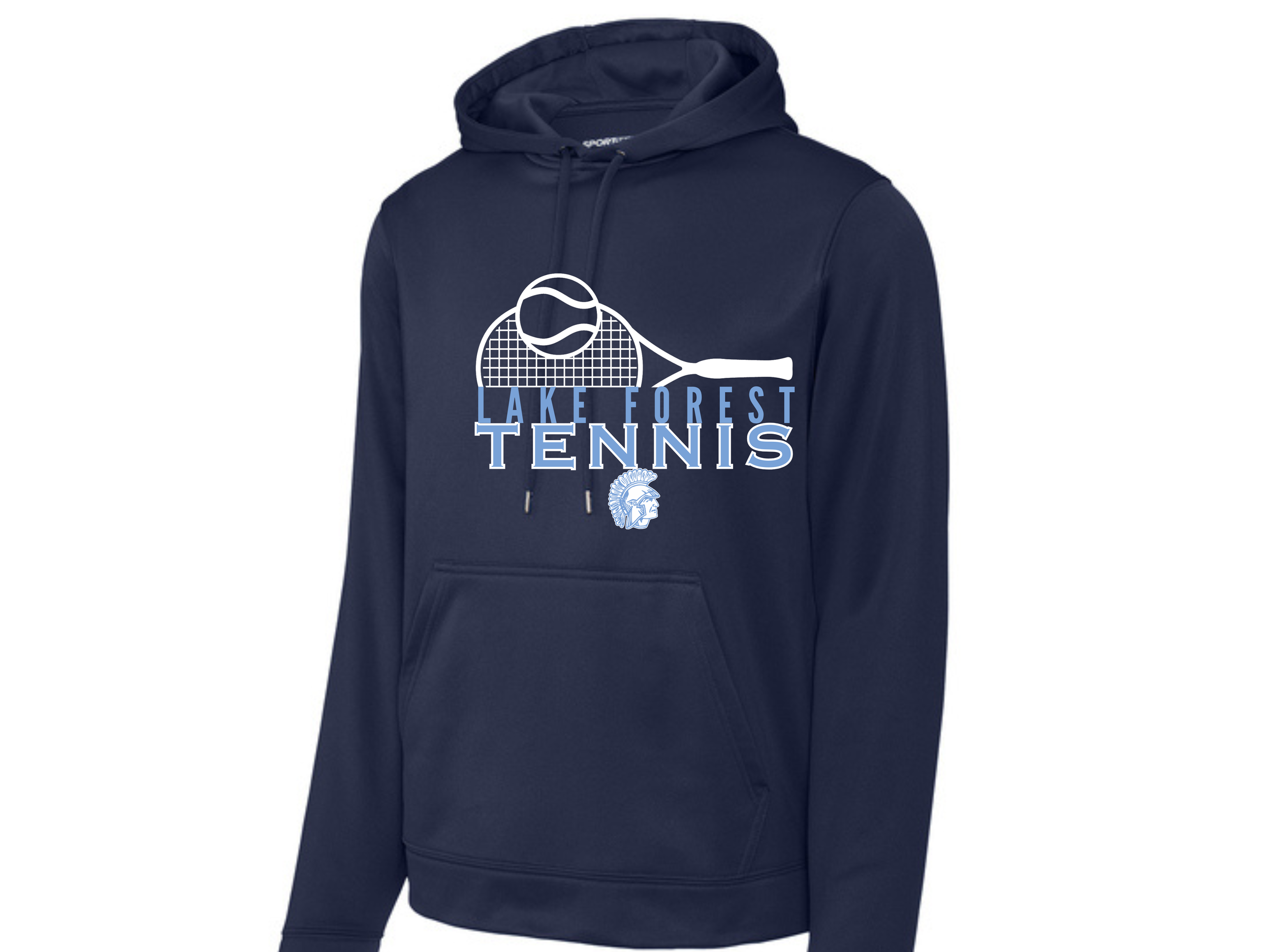 Lake Forest Tennis: LF Tennis Sport-Tek Sport-Wick Fleece Hooded Pullover