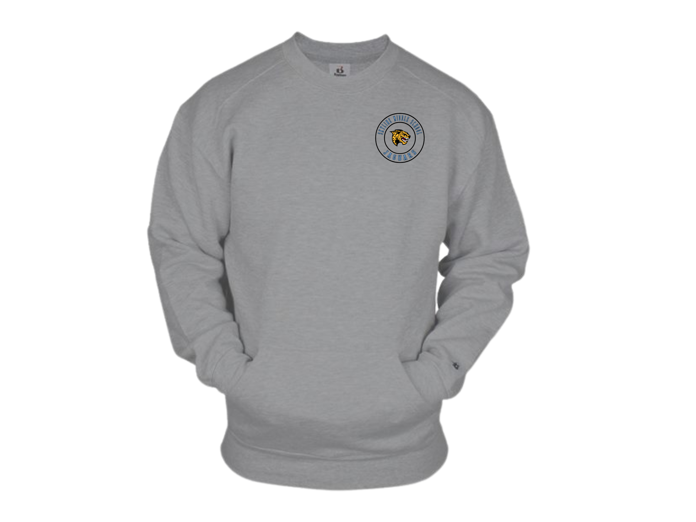 Skyline MS: Skyline Middle Badger Pocket Crewneck Sweatshirt