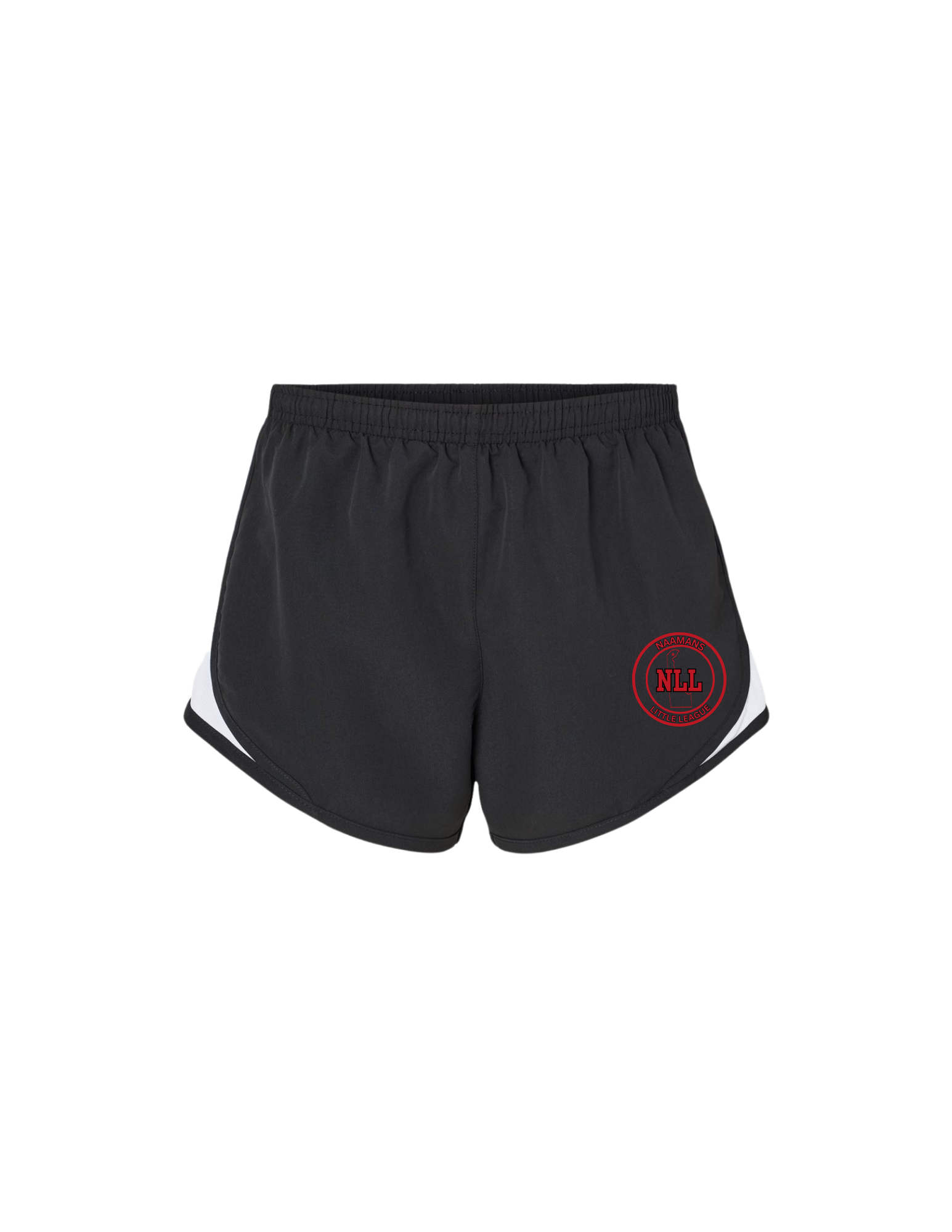 Naamans: Sport-Tek® Women's Cadence Short- Black/White