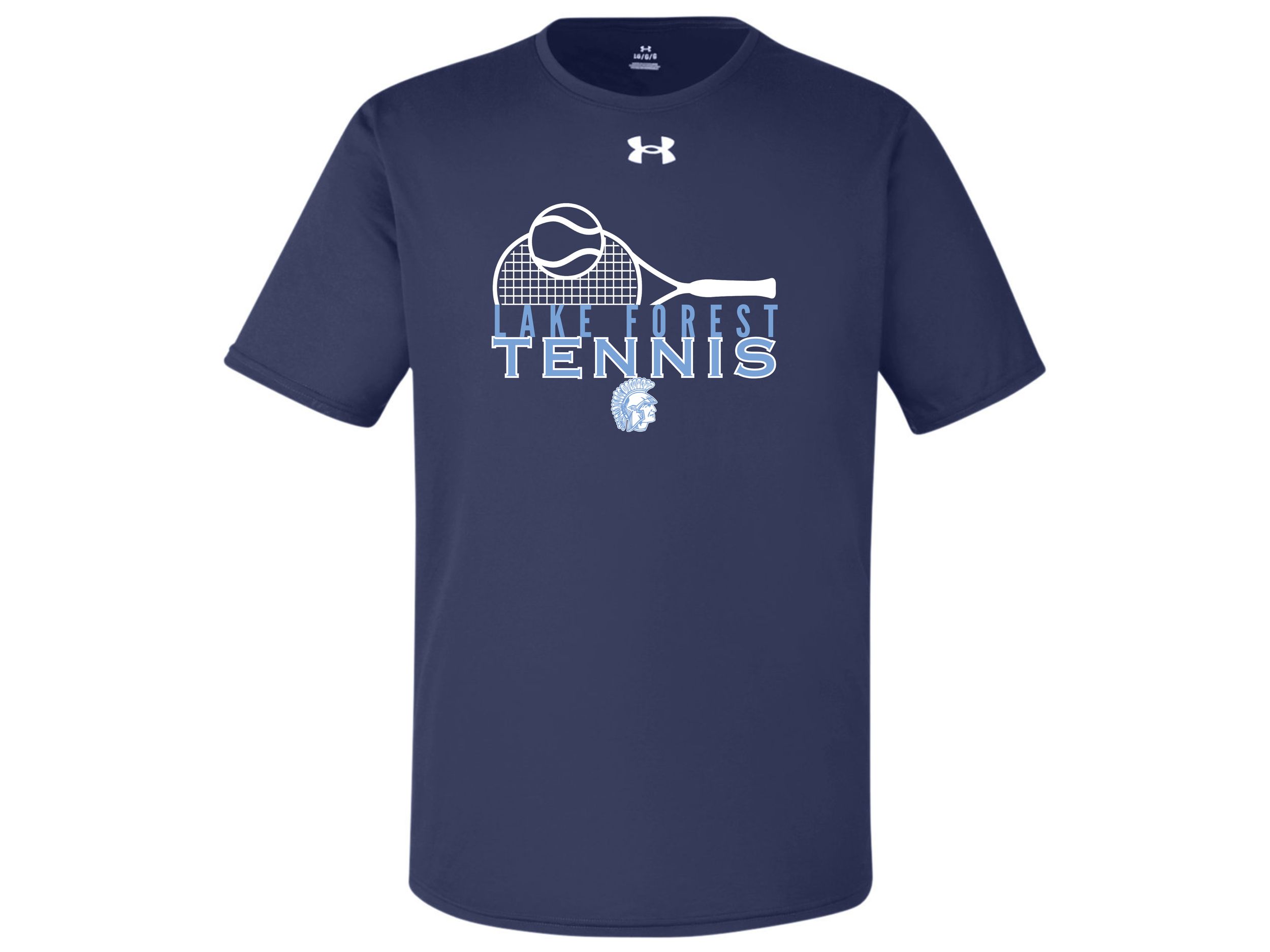 Lake Forest Tennis: LF Tennis Navy Under Armour Men's Team Tech T-Shirt