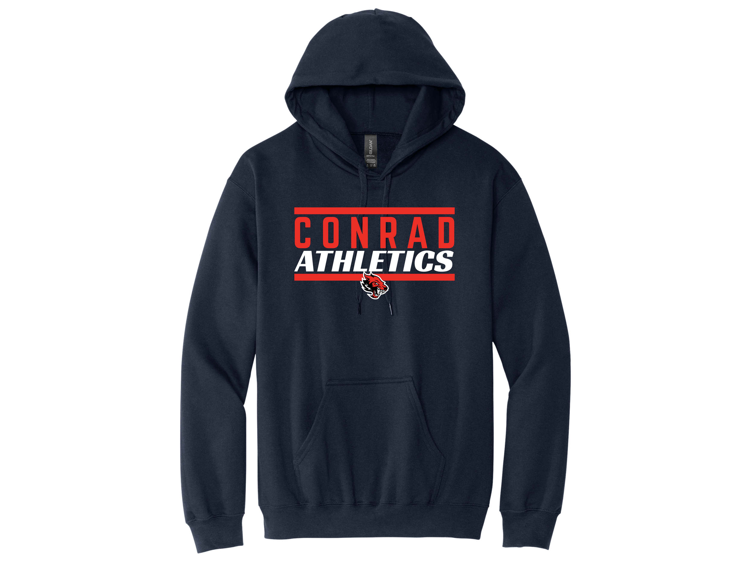 Conrad: Athletics Gildan Softstyle Hooded Sweatshirt