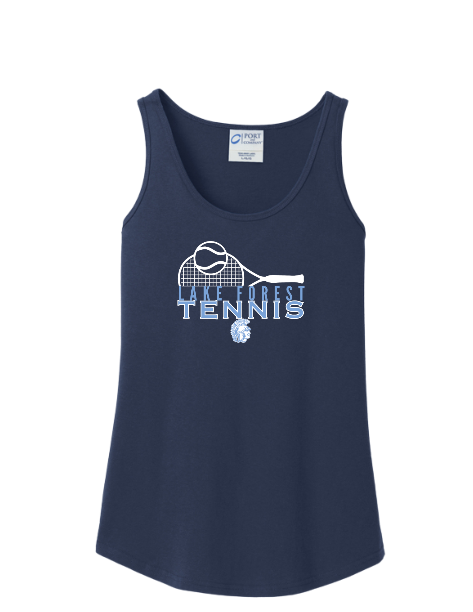 Lake Forest Tennis: LF Tennis Port & Company Women's Core Cotton Tank Top