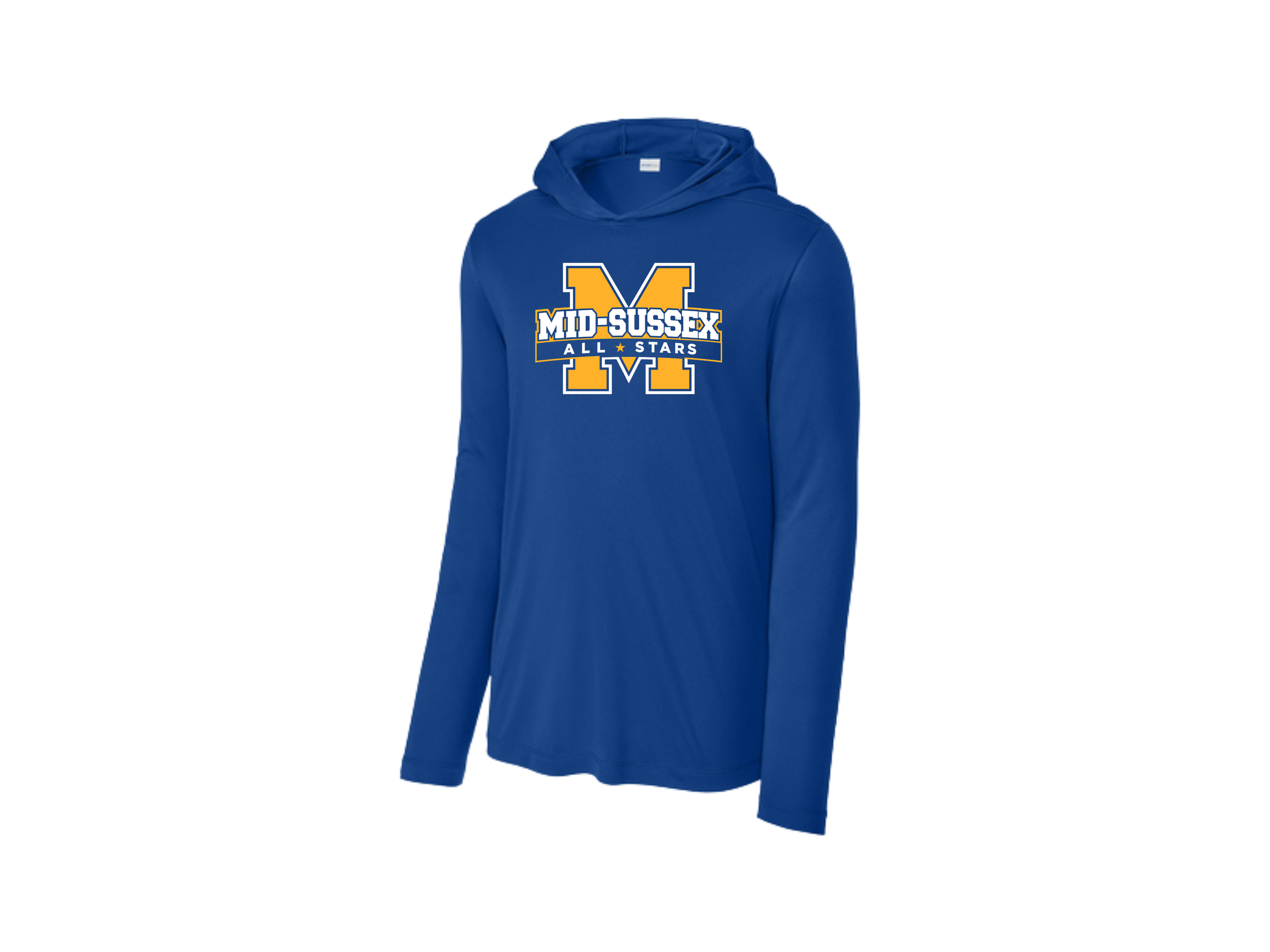 Mid-Sussex All-Stars: Sport-Tek Posi-UV Pro Long Sleeve Hoodie