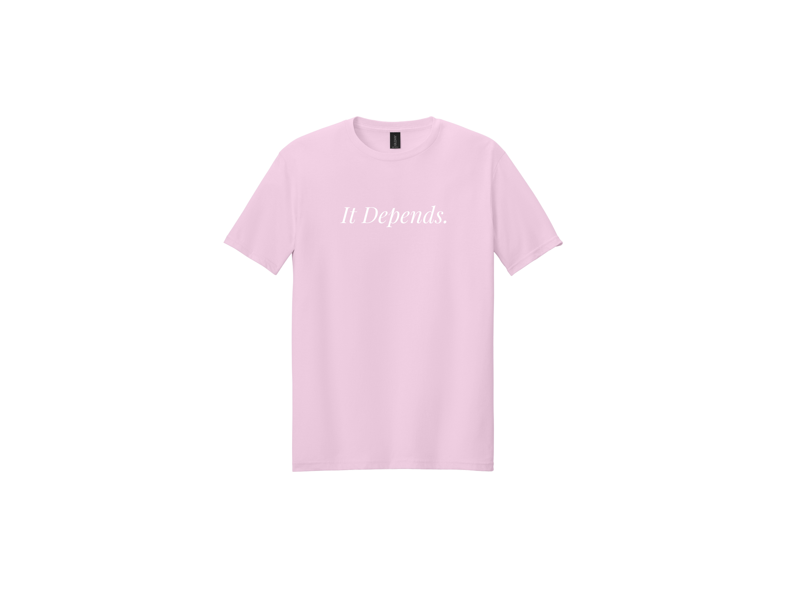 Masood Law: It Depends White Softstyle T-Shirt