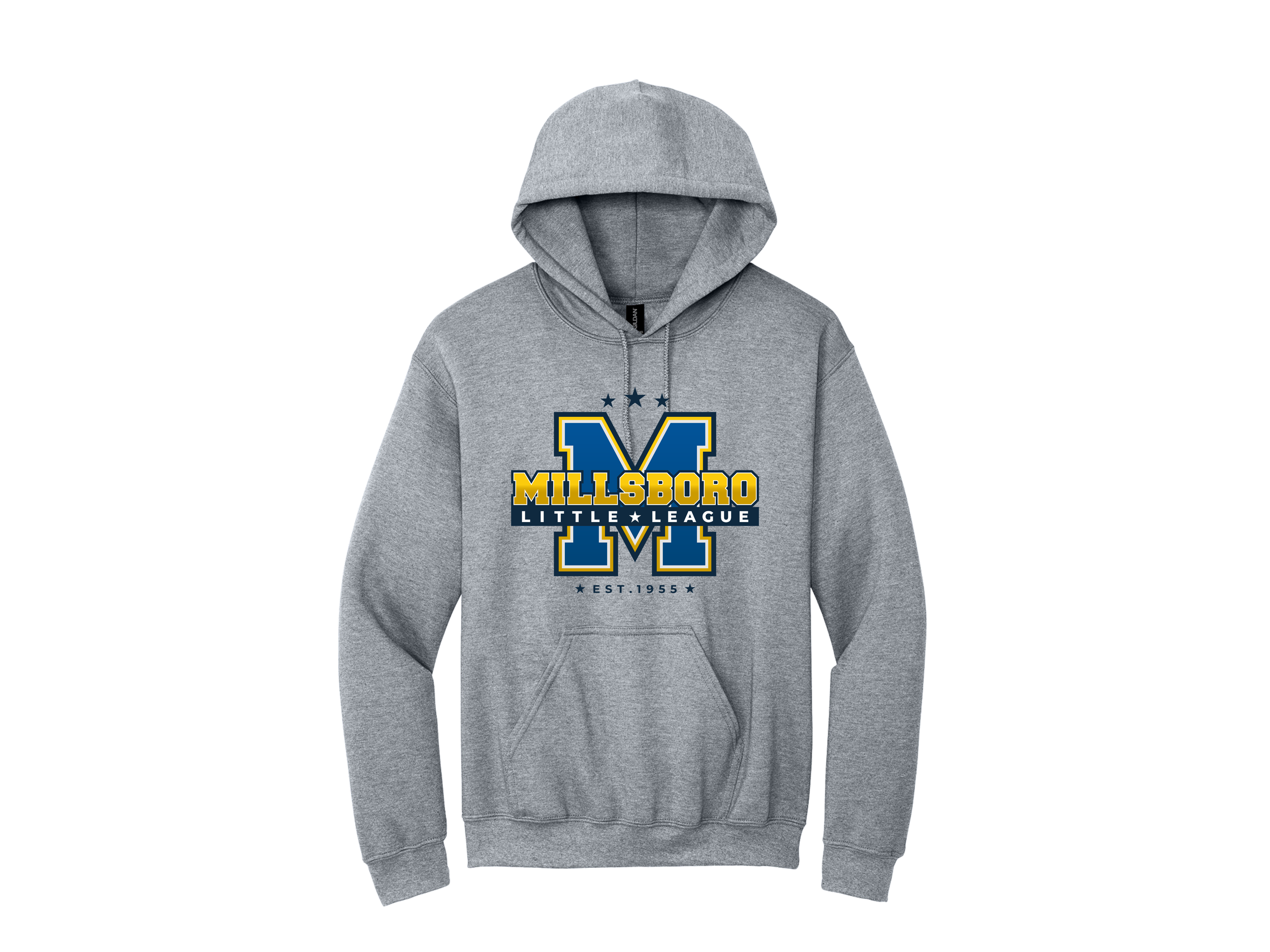 Millsboro LL: Fleece Pullover Hooded Sweatshirt Youth & Adult