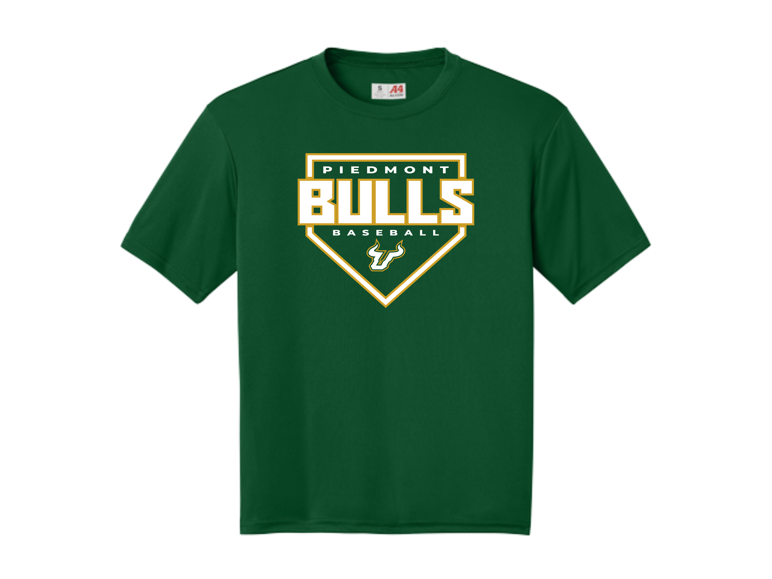 Piedmont 12u: Bulls Plate A4 Cooling Performance Short Sleeve Tee