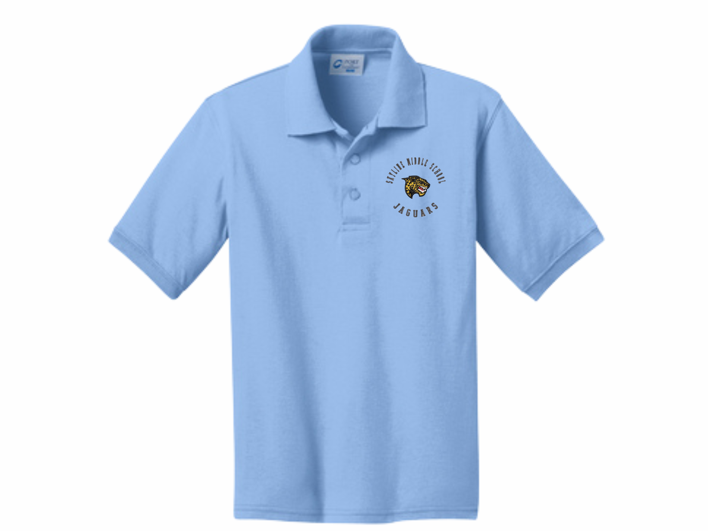 Skyline MS: Skyline Middle Port & Co Youth Core Blend Jersey Knit Polo