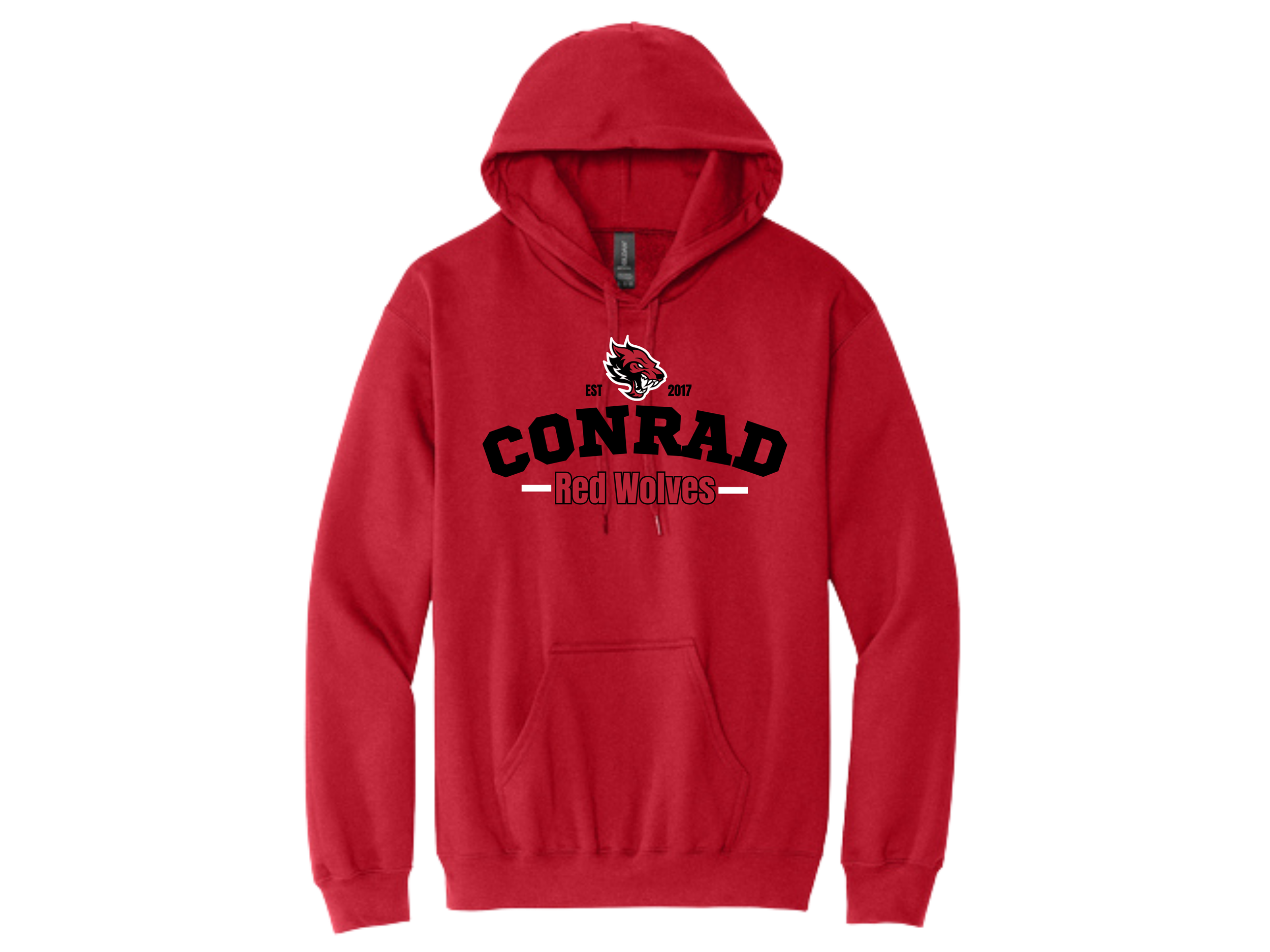 Conrad: Red Wolves Gildan Softstyle Hooded Sweatshirt