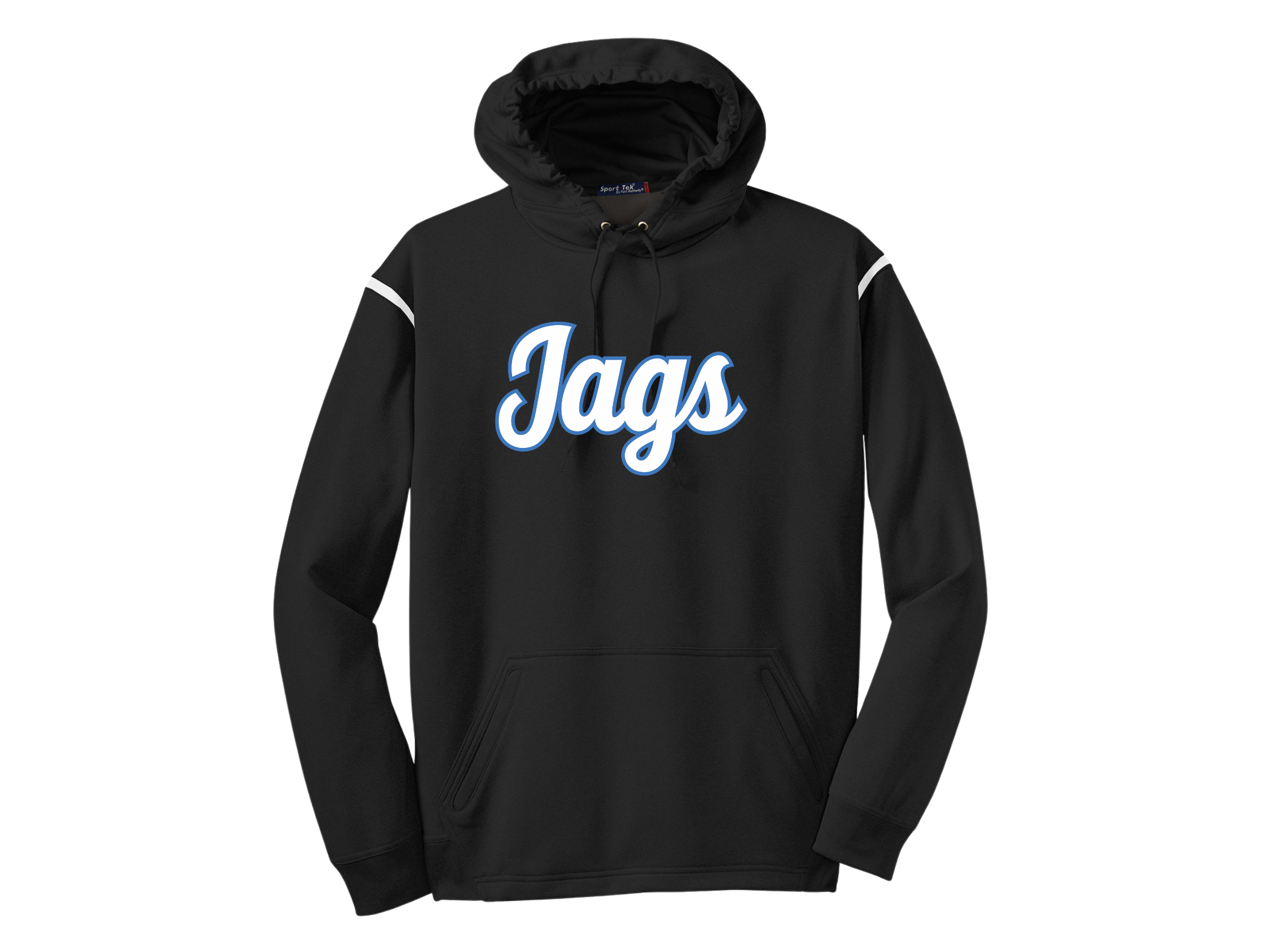 Skyline MS: Skyline JAGS Sport-Tek Tech Fleece Colorblock Hooded Sweatshirt