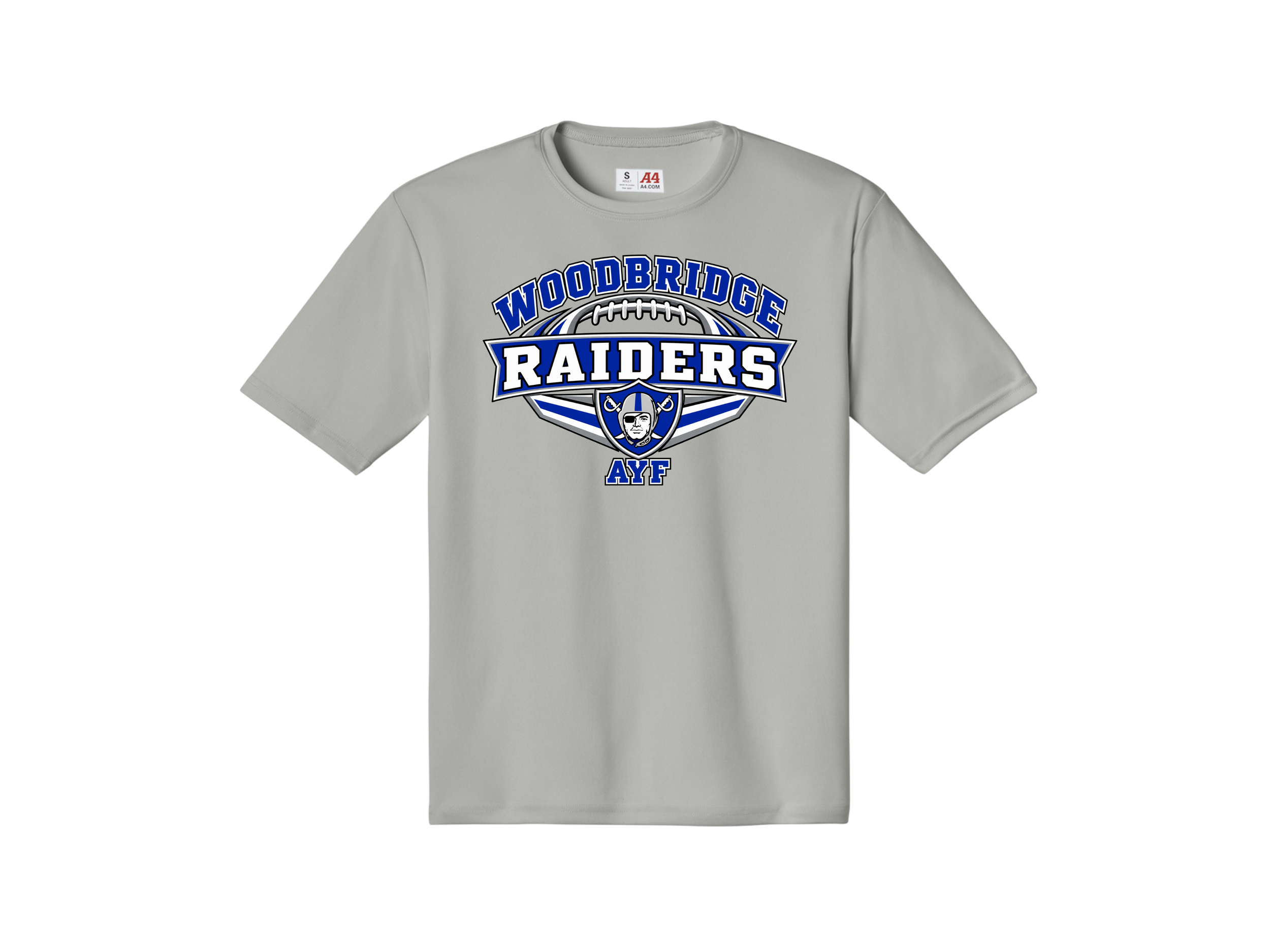Woodbridge AYF: Raiders A4 Cooling Performance Short Sleeve Tee w/ Optional Customization