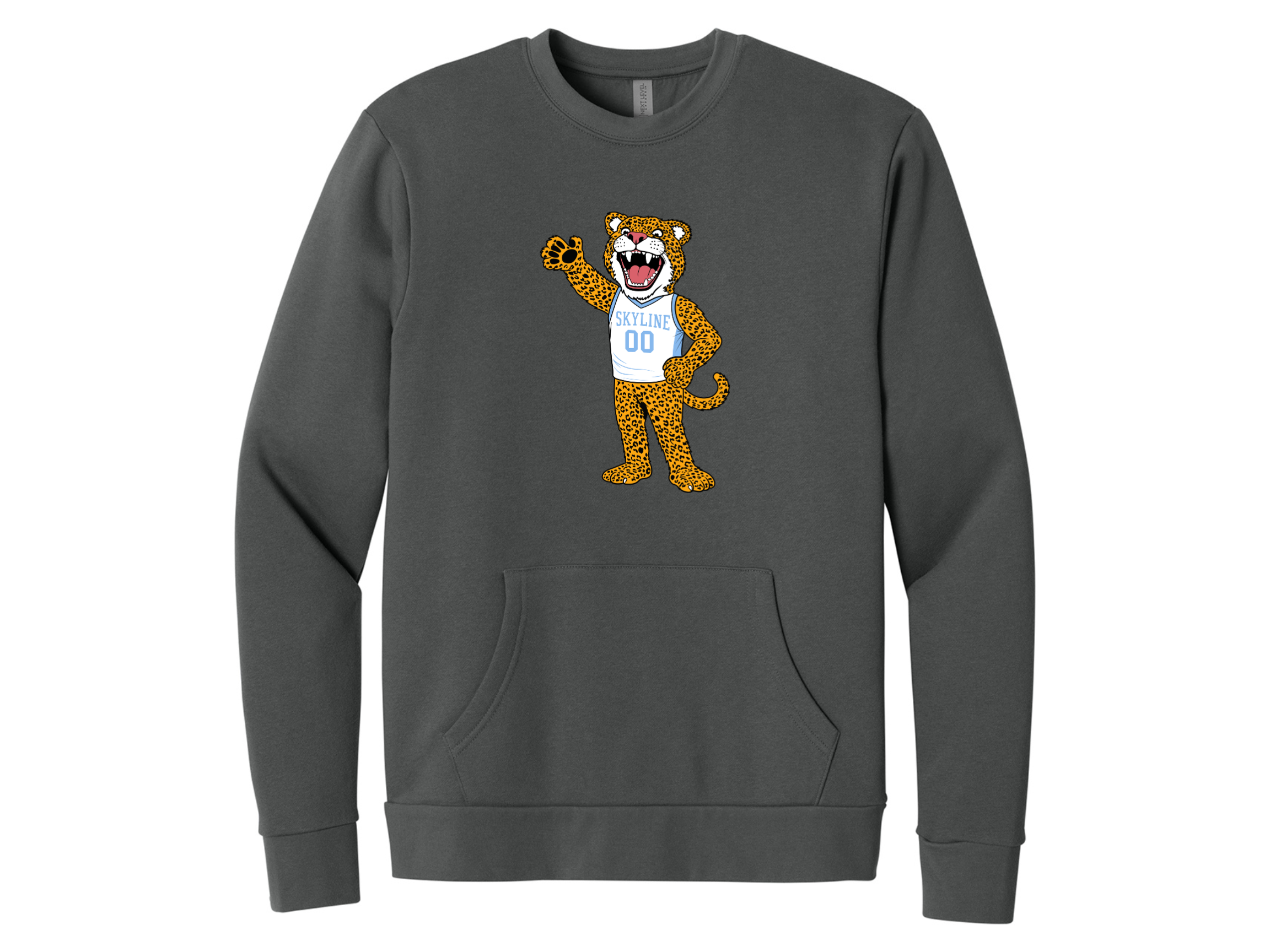 Skyline MS: Skyline Full Mascot Next Level Apparel Santa Barbara Pocket Sweatshirt