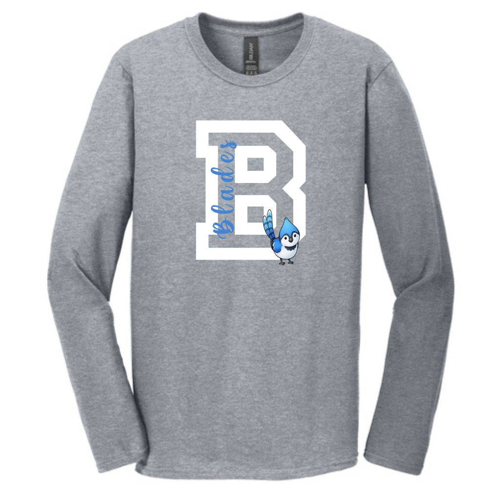 Blades: Blades B Gildan Softstyle Long Sleeve T-Shirt