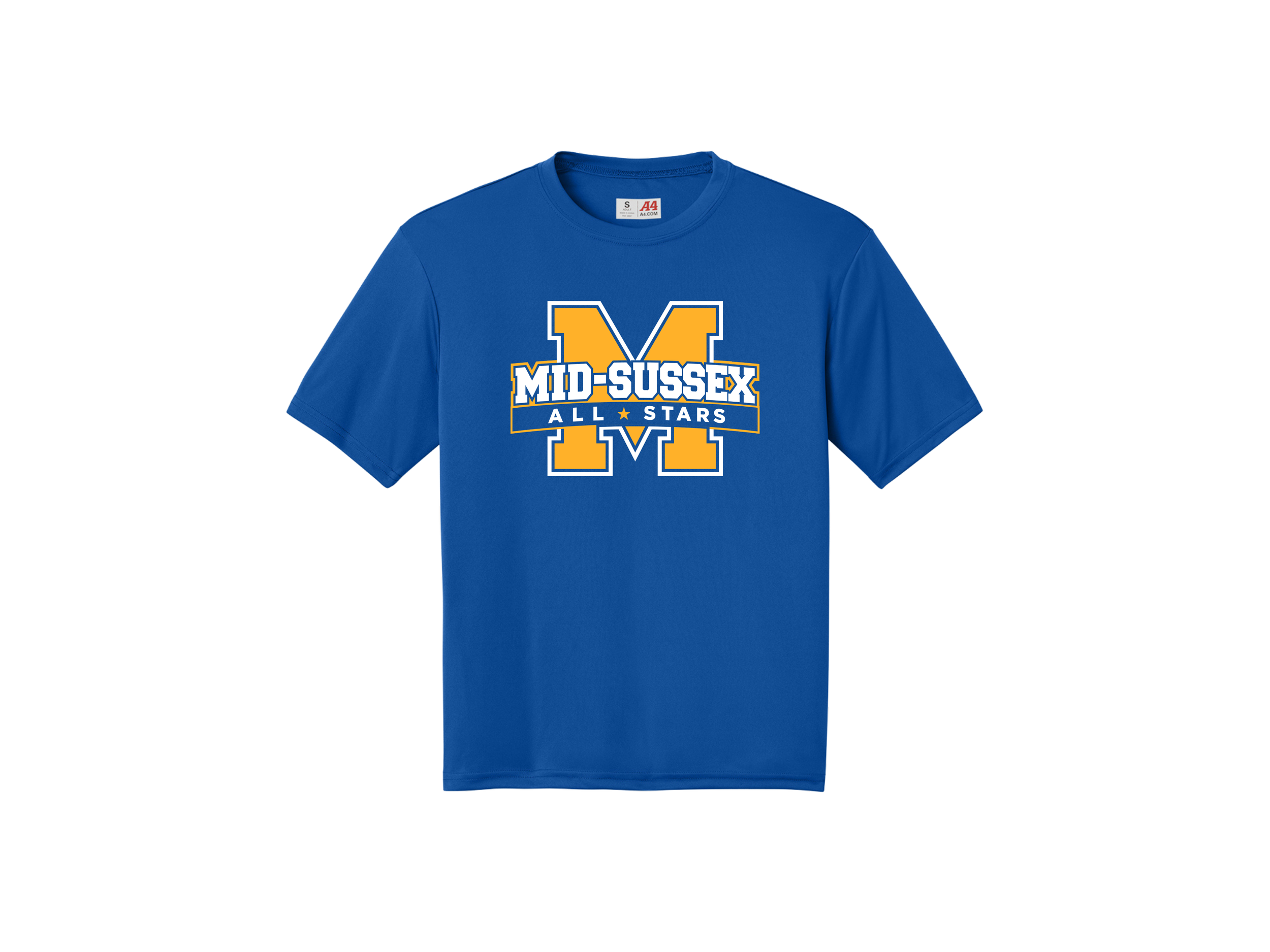 Mid-Sussex All-Stars: Cooling Performance Short Sleeve Tee w/ Optional Customization