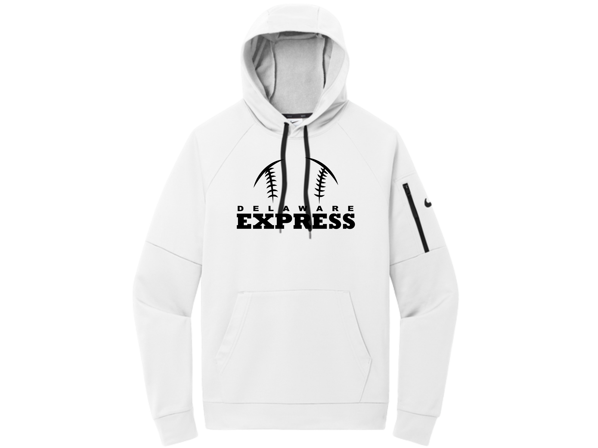 Delaware Express: DE Laces Nike Therma-FIT Pocket Pullover Fleece Hoodie