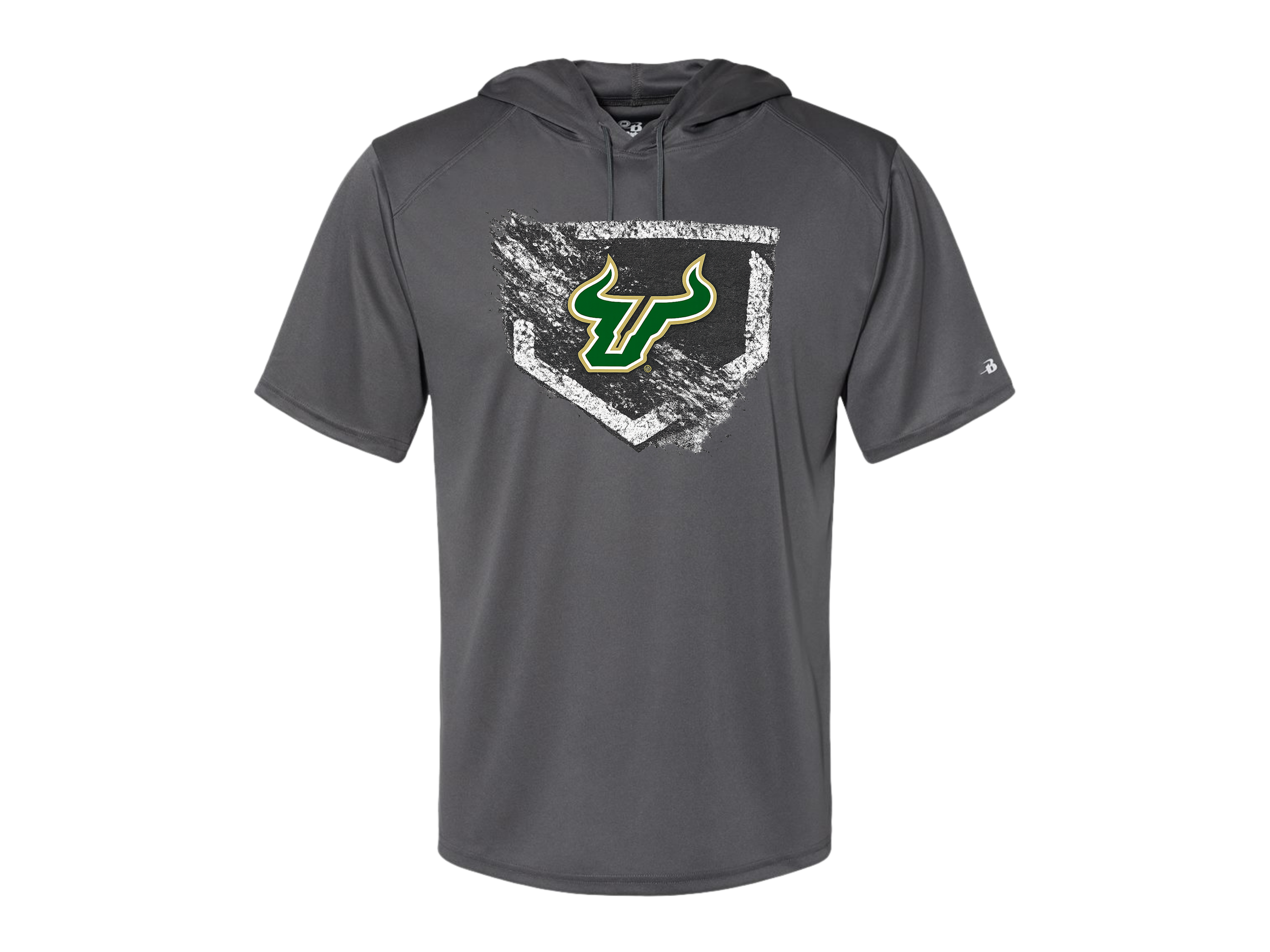 Delaware Bulls: REQUIRED Badger Men's B-Core Hooded T-Shirt