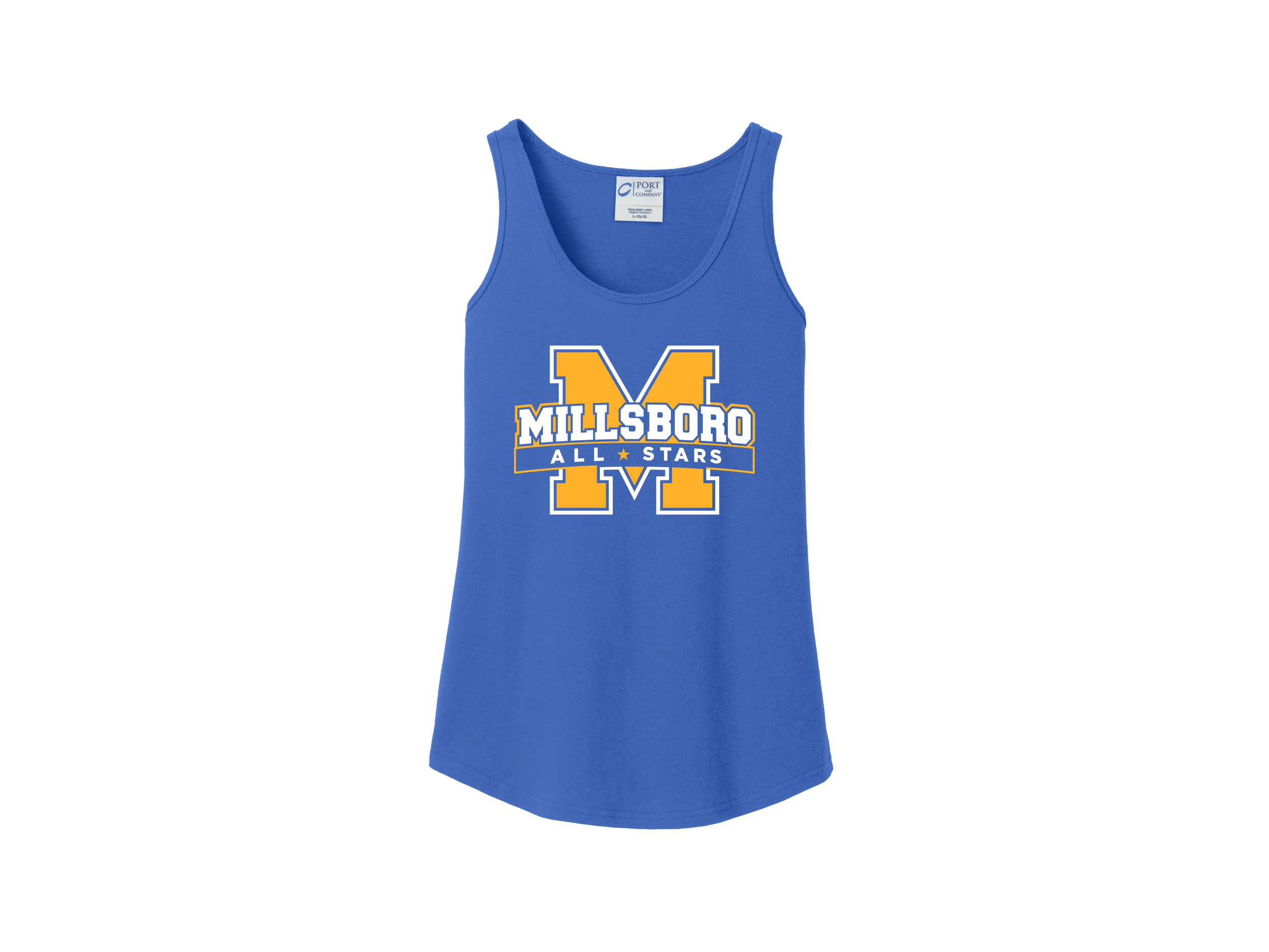 Millsboro All-Stars: Women's Core Cotton Tank Top w/ Optional Customization