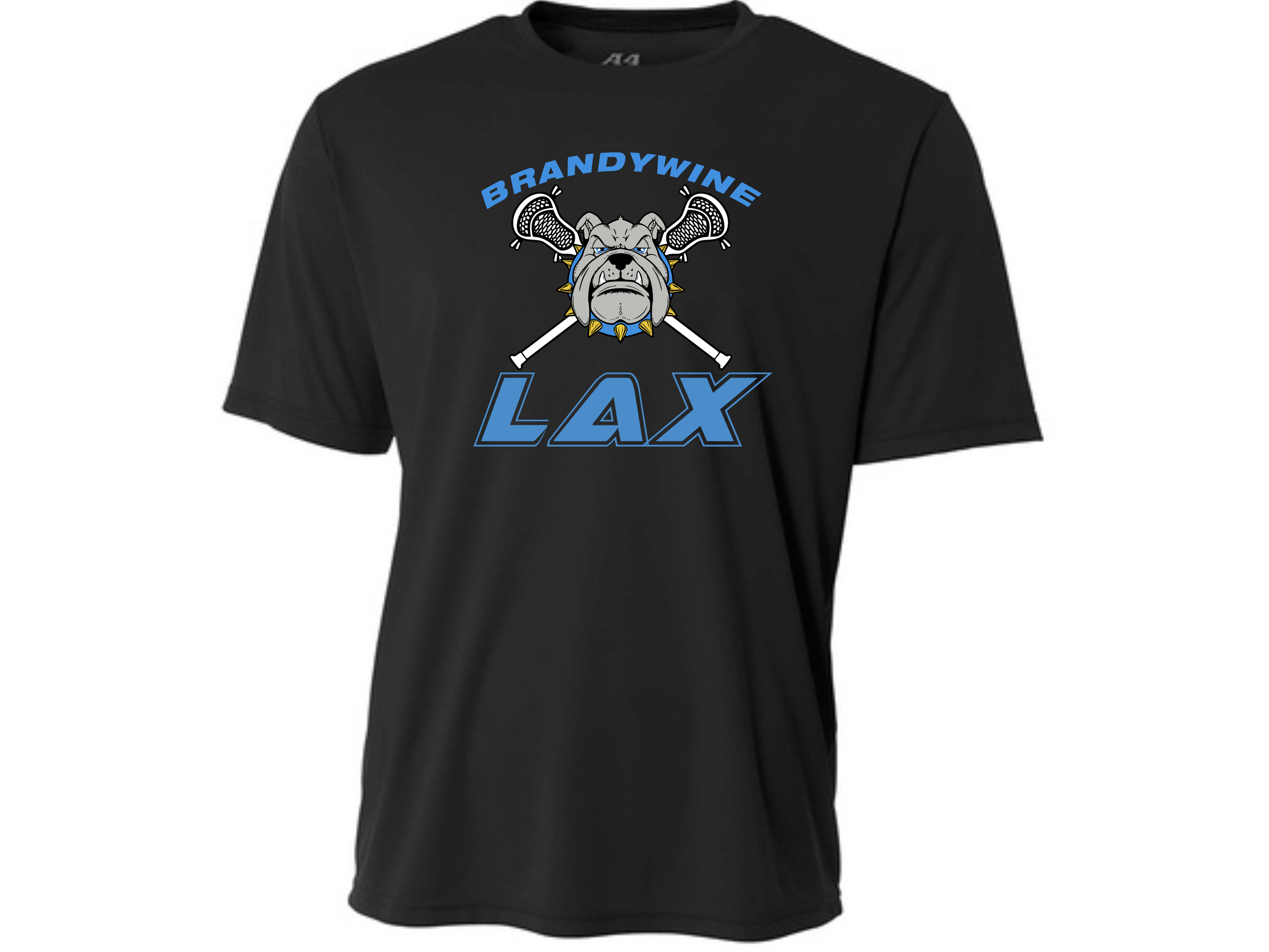 Brandywine HS Lacrosse: Bulldog LAX A4 Sprint Performance Tee w/ Optional Customization