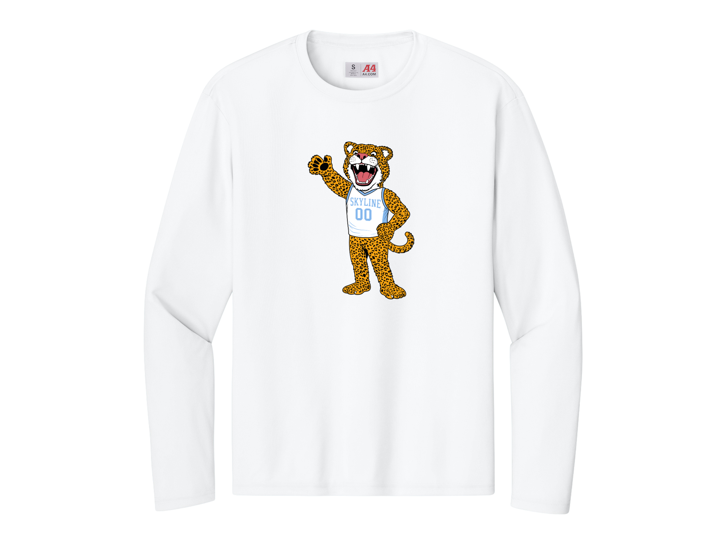Skyline MS: Skyline Full Mascot Cooling Performance Long Sleeve Tee