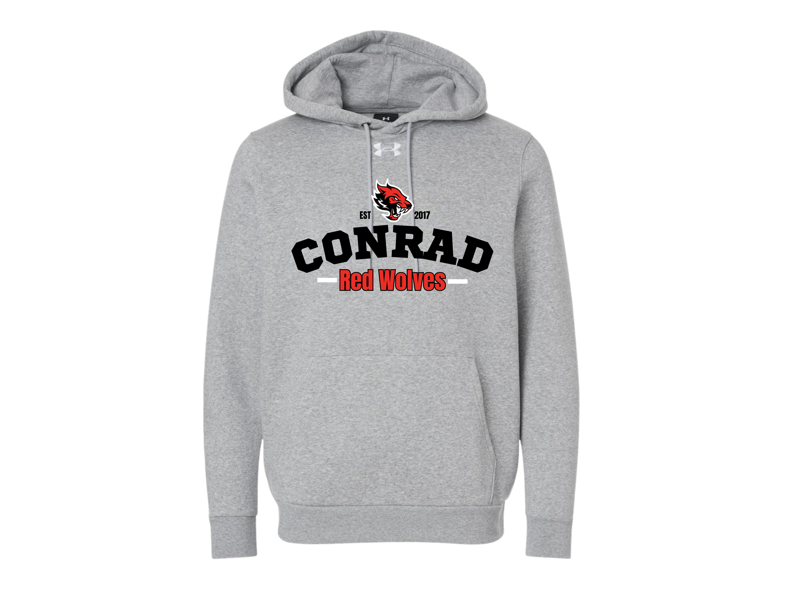 Conrad: Red Wolves Under Armour Team Icon Fleece Hooded Sweatshirt