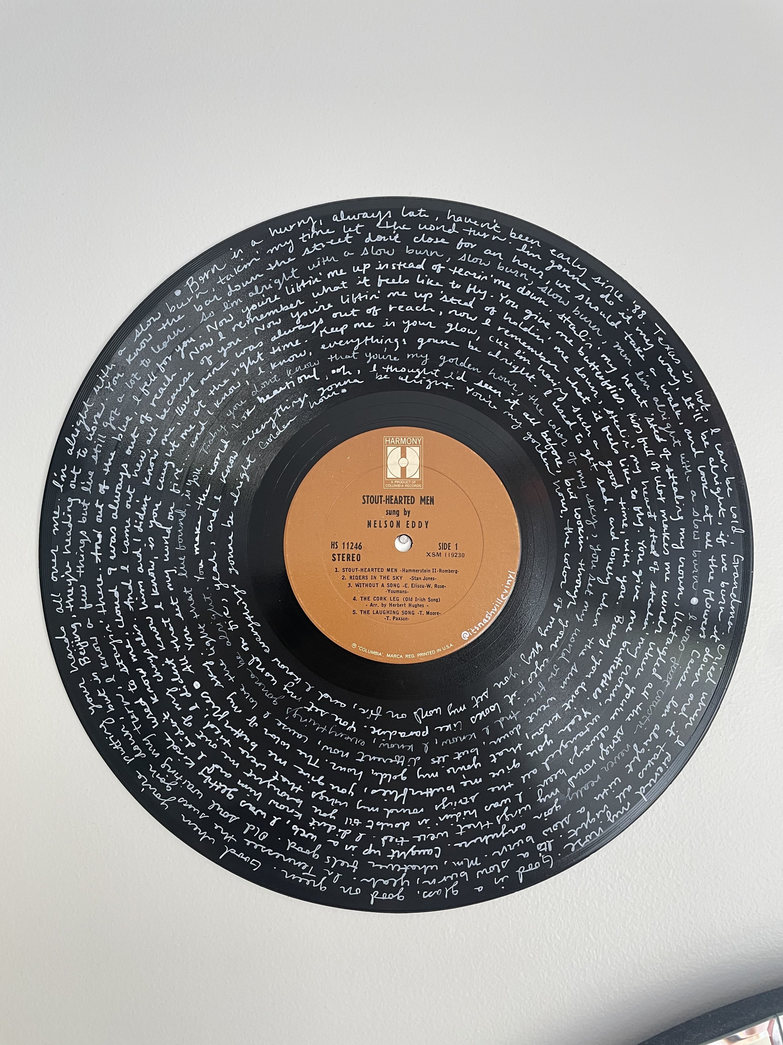 Lyrics vinyl