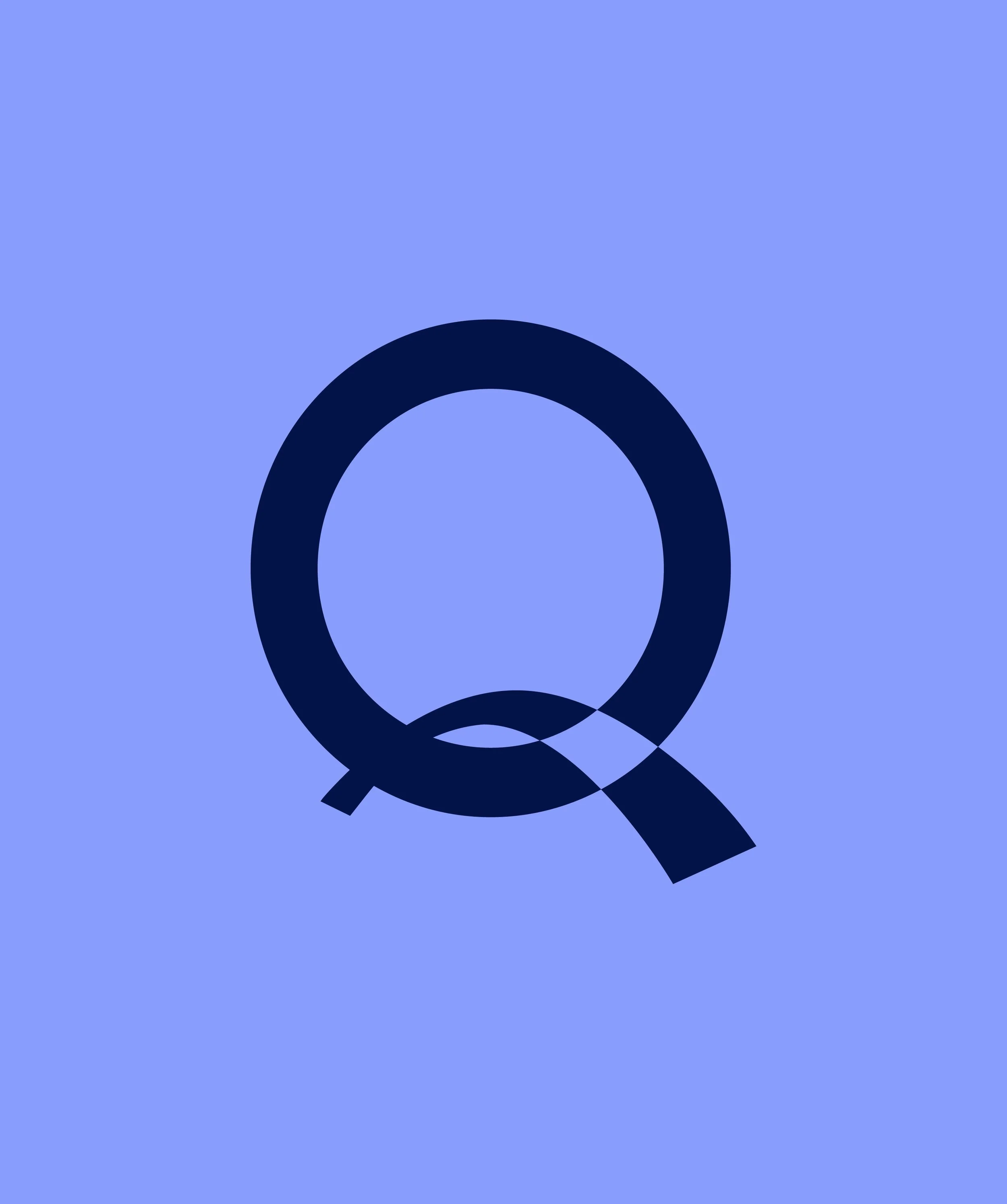A person holding a magnifying glass over a target symbol on a blue background.